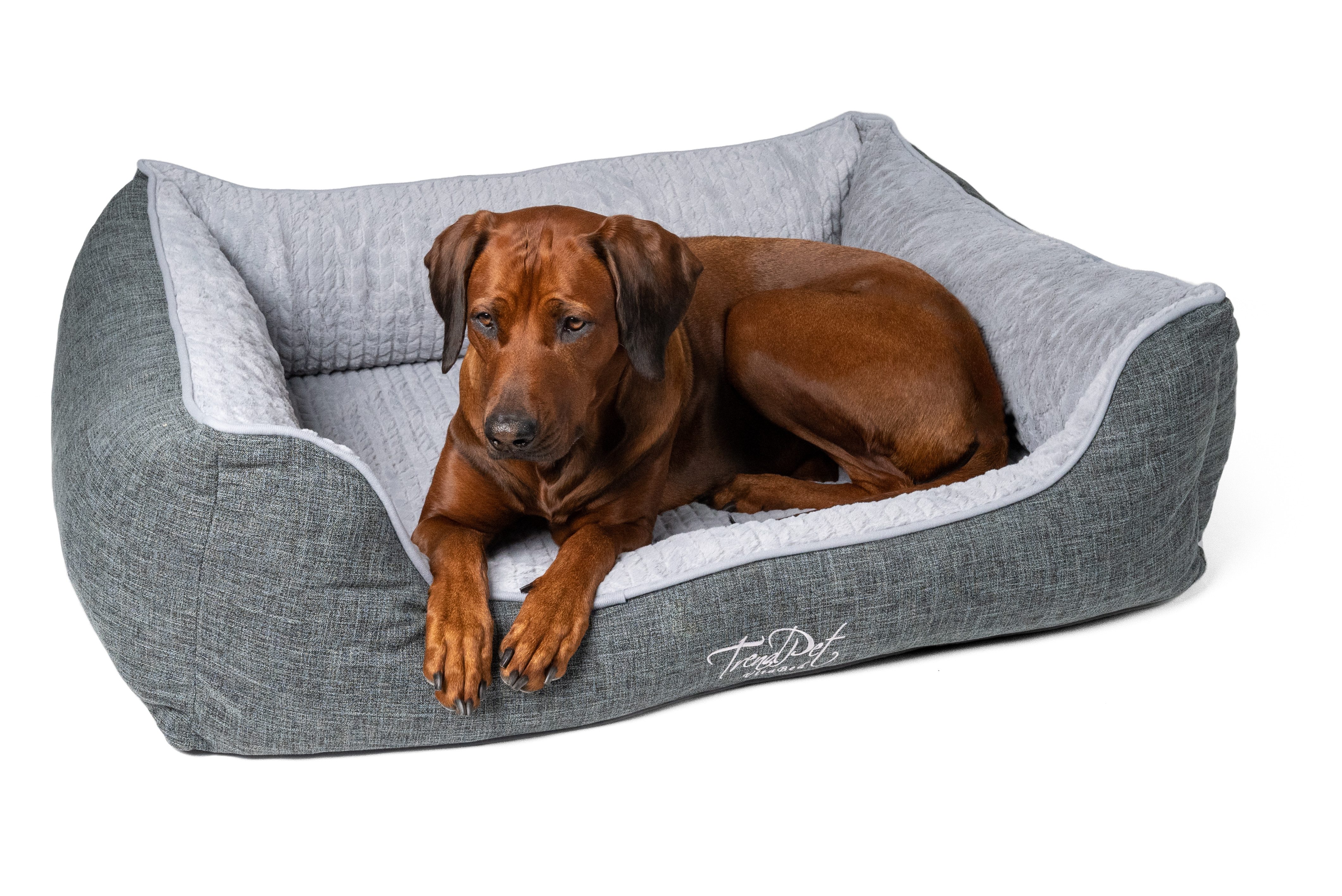 TrendPet Tierbett VitaBed Classic Grau - Orthopädisches Hundebett, in verschiedenen Größen erhältlich