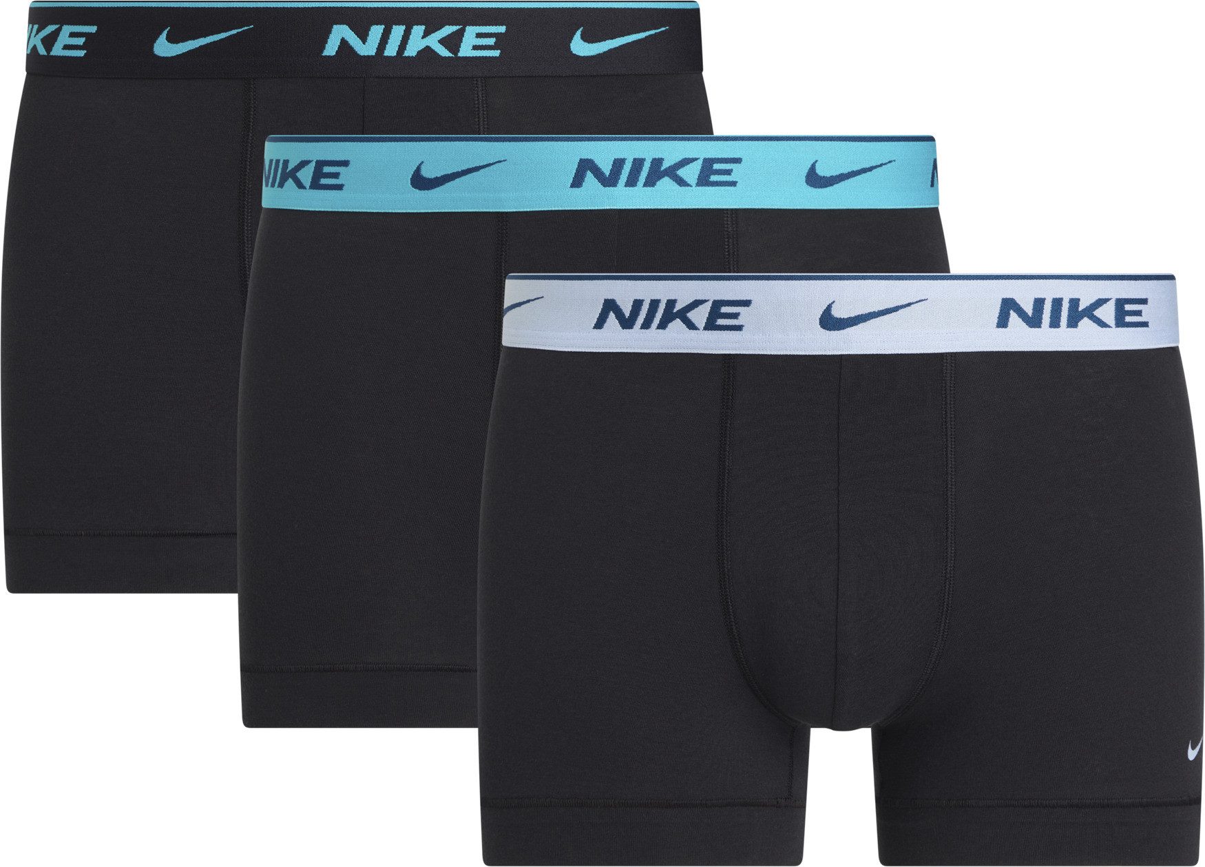 Nike Underwear Trunk TRUNK 3PK (Packung, 3-St., 3er) mit farbigem NIKE Logo-Elastikbund