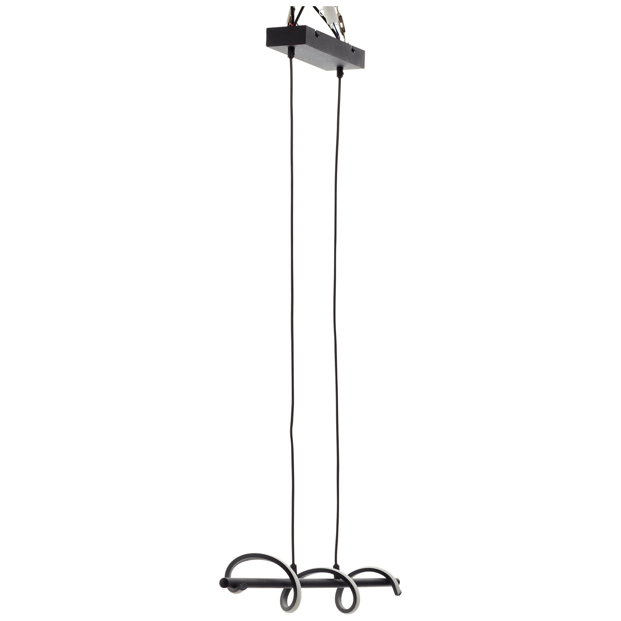 Brilliant LED Pendelleuchte Eunice, LED fest integriert, Neutralweiß, 80 cm Breite, 2600 lm, 4000 K, höhenverstellbar, matt Schwarz