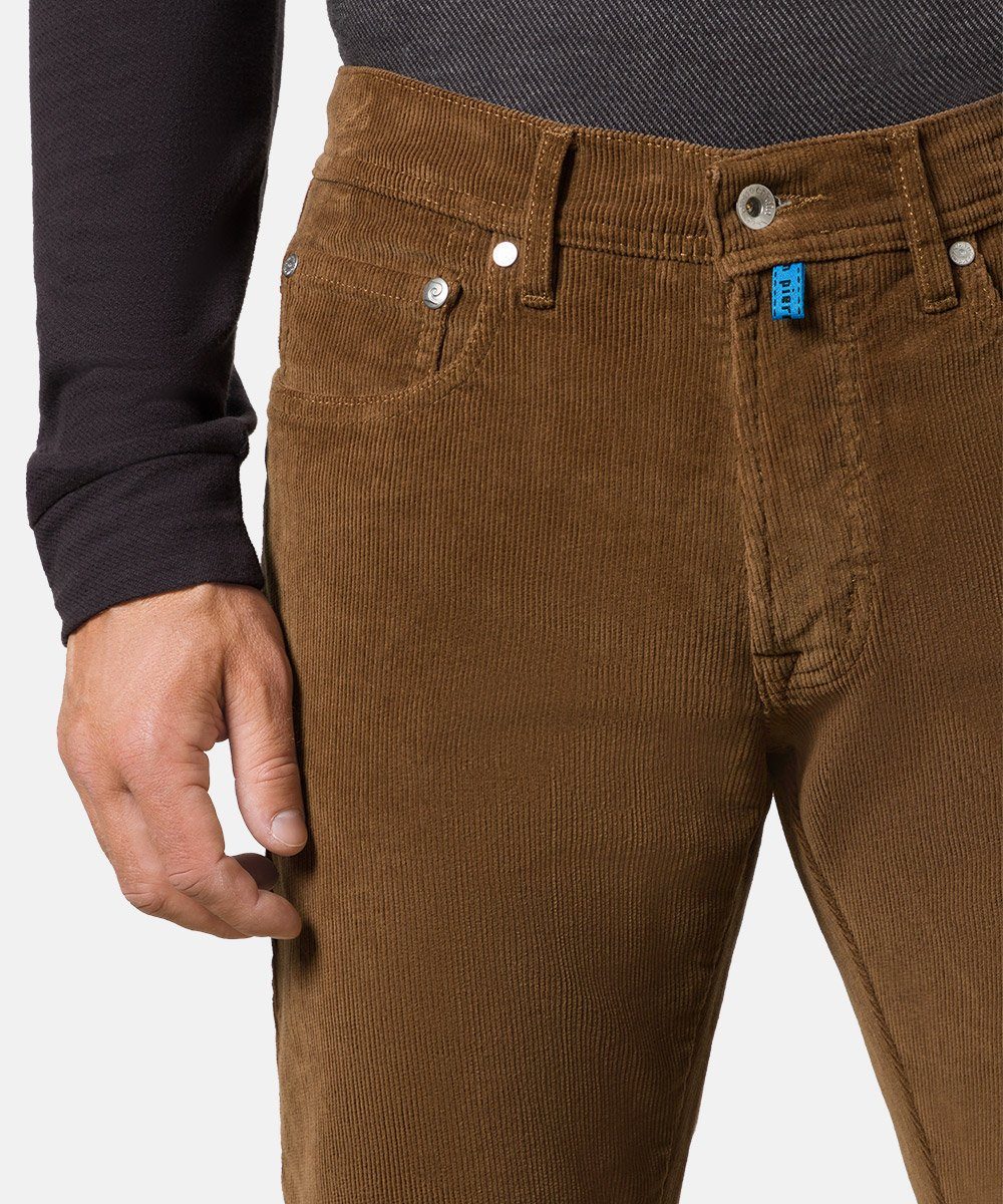 30947 - Pierre 777.25 Cardin cord CARDIN TRAVE 5-Pocket-Jeans brown PIERRE LYON