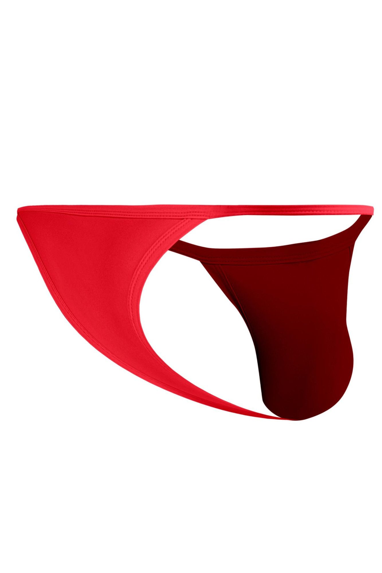 CUT4MEN String Roter Männer Tanga aus Netz Material elastisch transparent Herren Stri