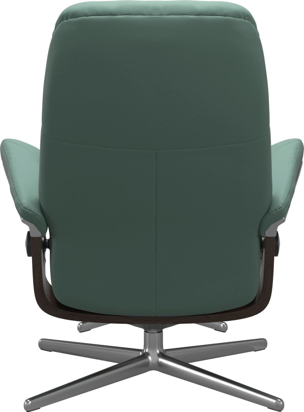 Stressless® Relaxsessel Consul (Set, Relaxsessel mit Hocker), mit Hocker, mit Cross Base, Größe S, M & L, Holzakzent Wenge