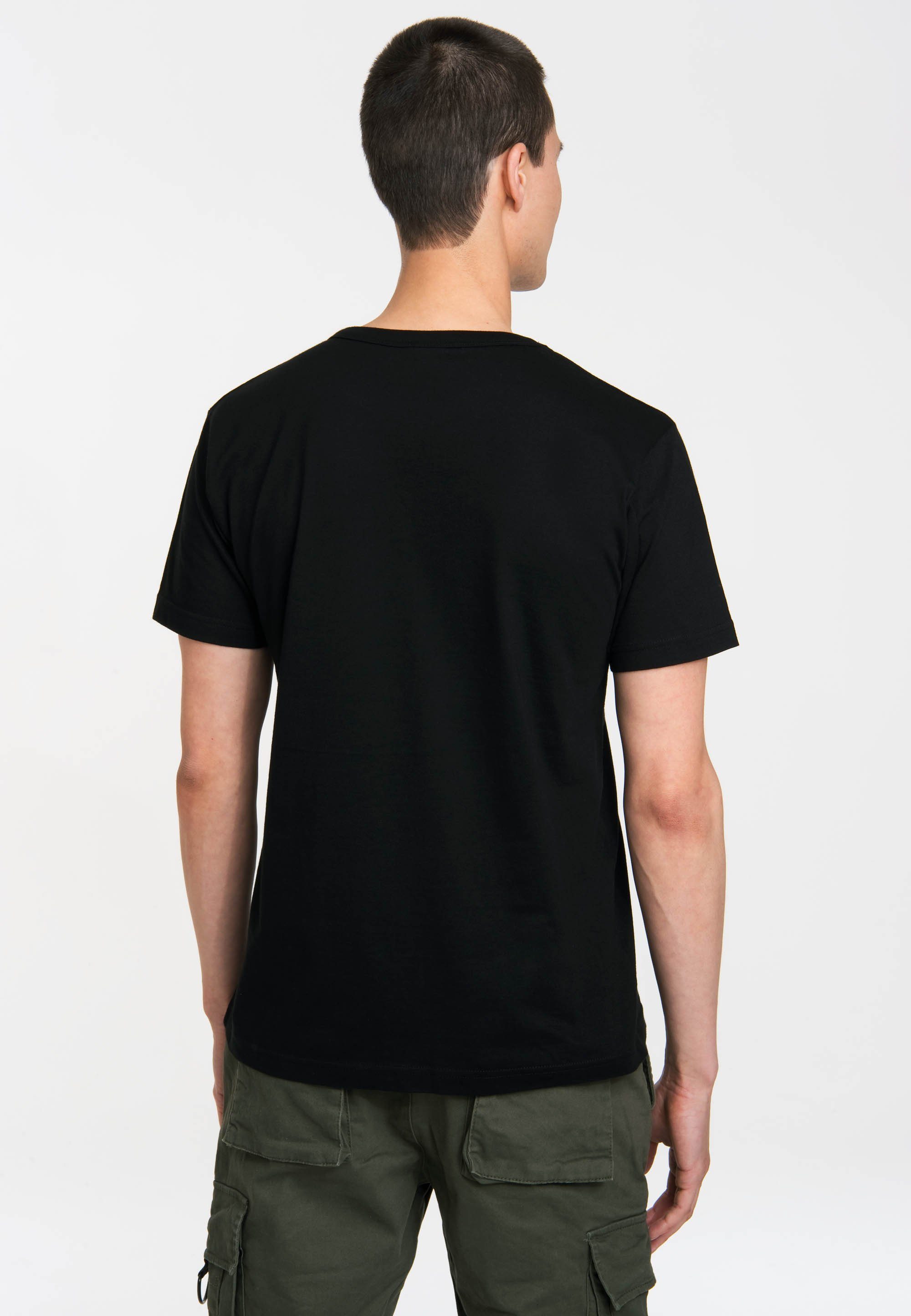 LOGOSHIRT T-Shirt Star Wars - Death Star mit tollem Star Wars-Print