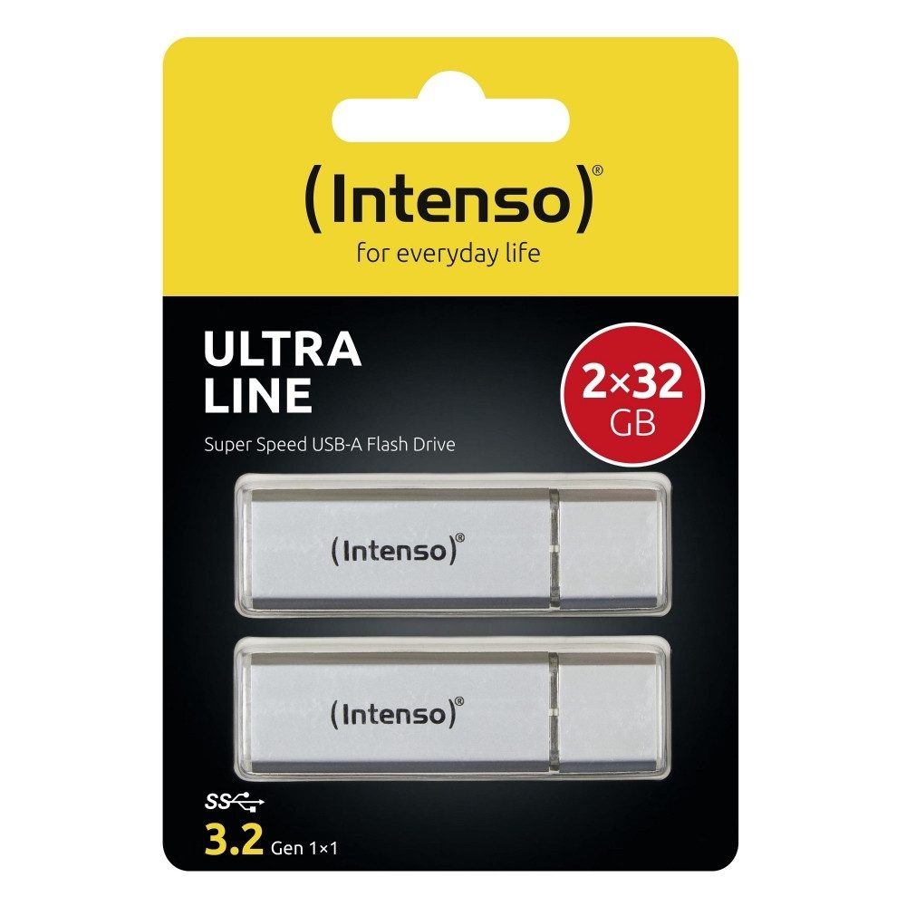 Intenso Intenso Ultra Line 32GB USB Stick Doppelpack 2x32GB USB-Stick (USB 3.2 für schnellen Datentransfer)