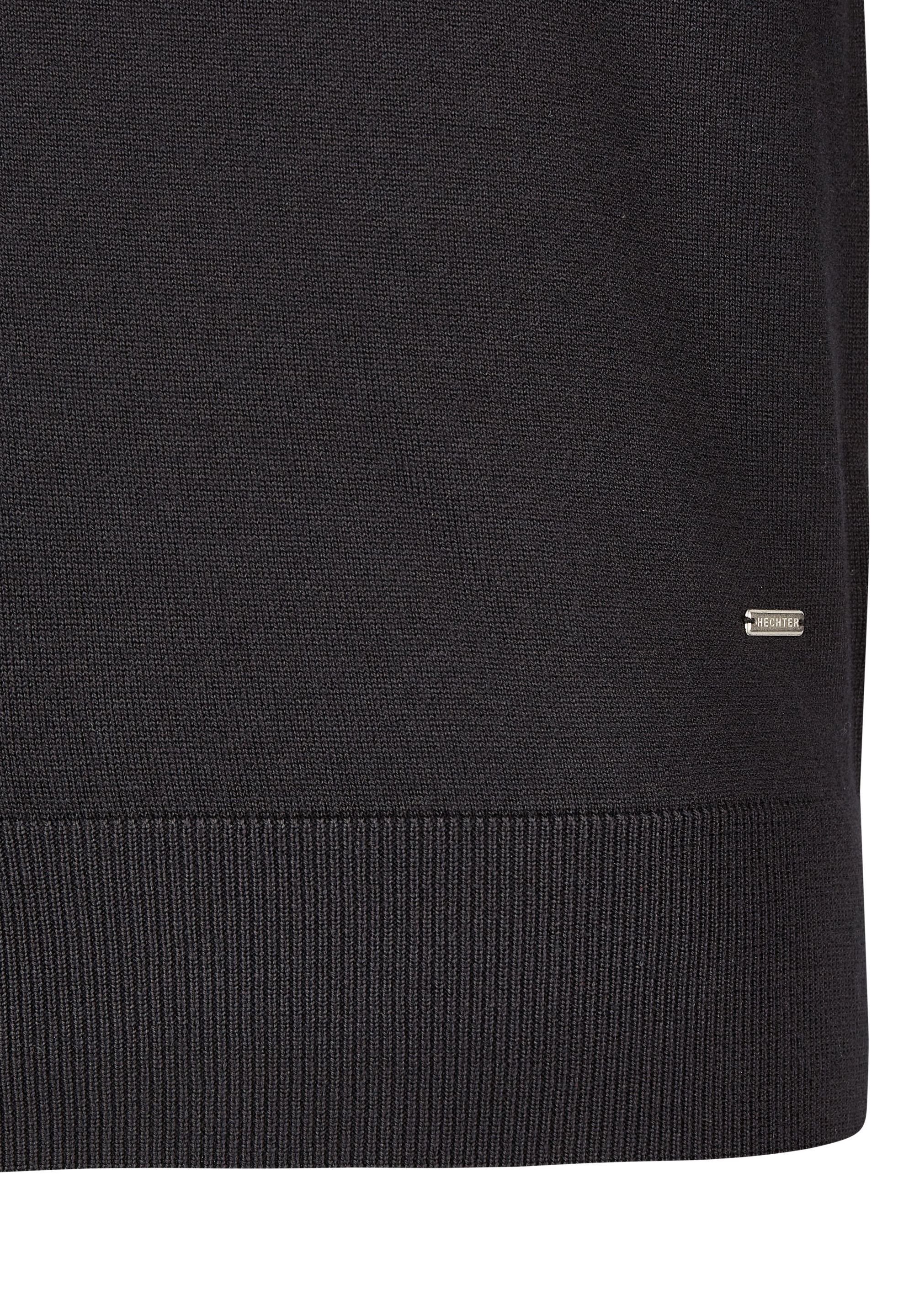 HECHTER PARIS V-Ausschnitt-Pullover mit Knopfverschluss