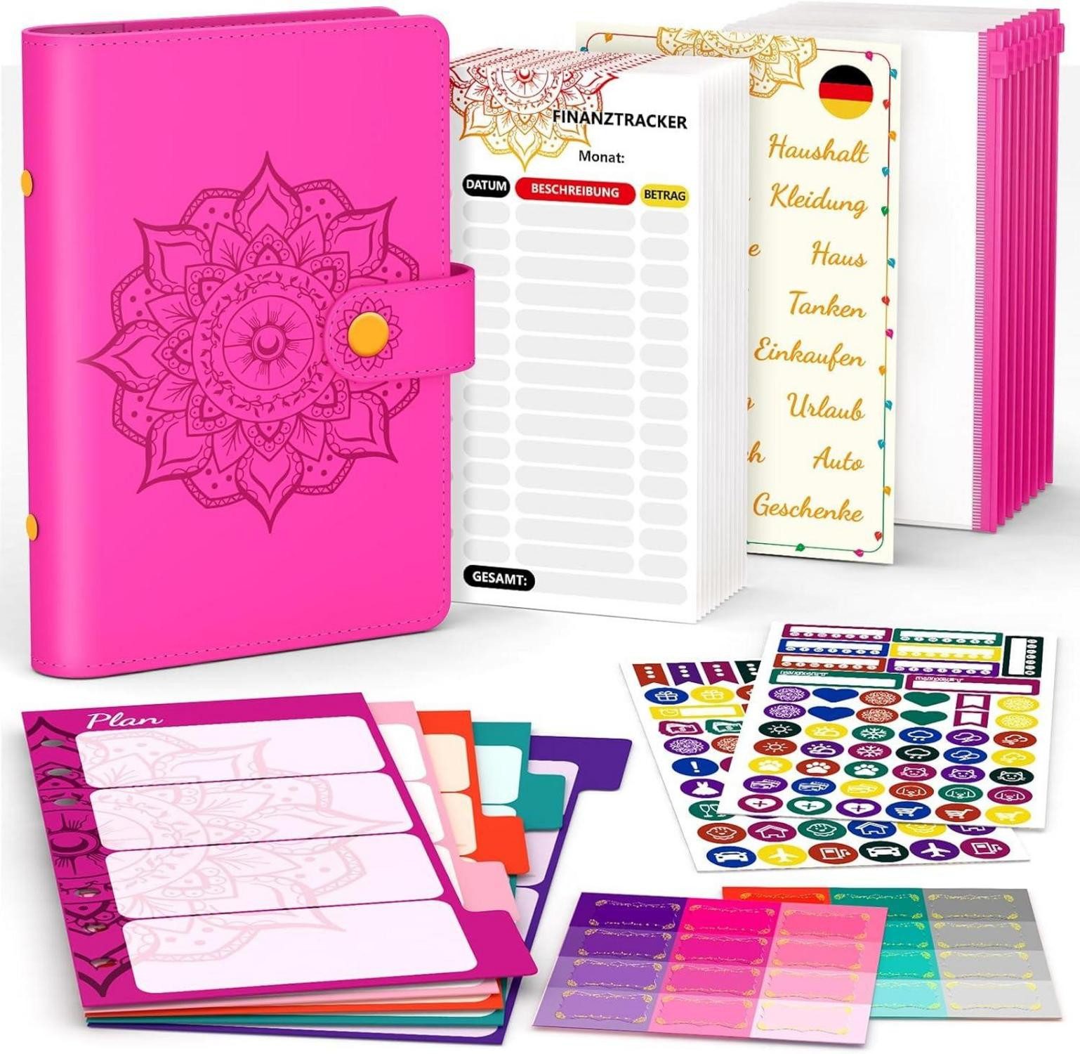 Notizbuch Budget Planner Deutsch A6 Finanzplaner Geld Organizer Zubehör