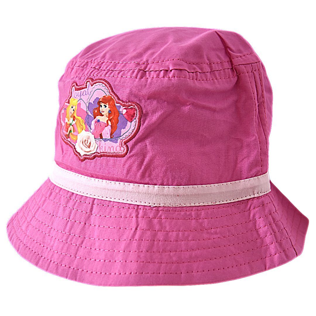 Größe Aurora Ariel Mädchen Disney Bucket & cm Pink Fischerhut Princess 52-54 Hut