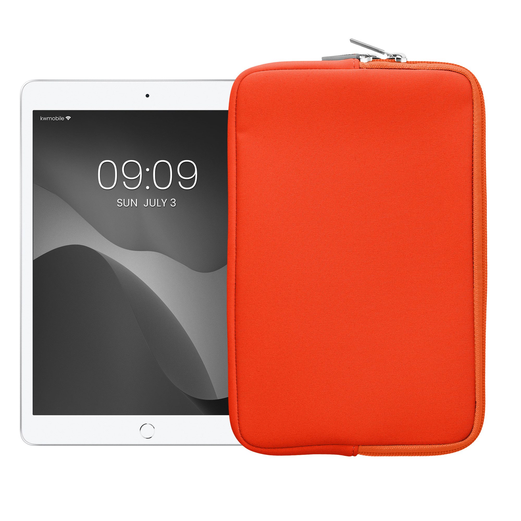 kwmobile Tablet-Hülle Tablet Hülle für 8"-8,4" Tablet, Universal Neopren Tasche Cover Case - Schutzhülle Sleeve in Orange