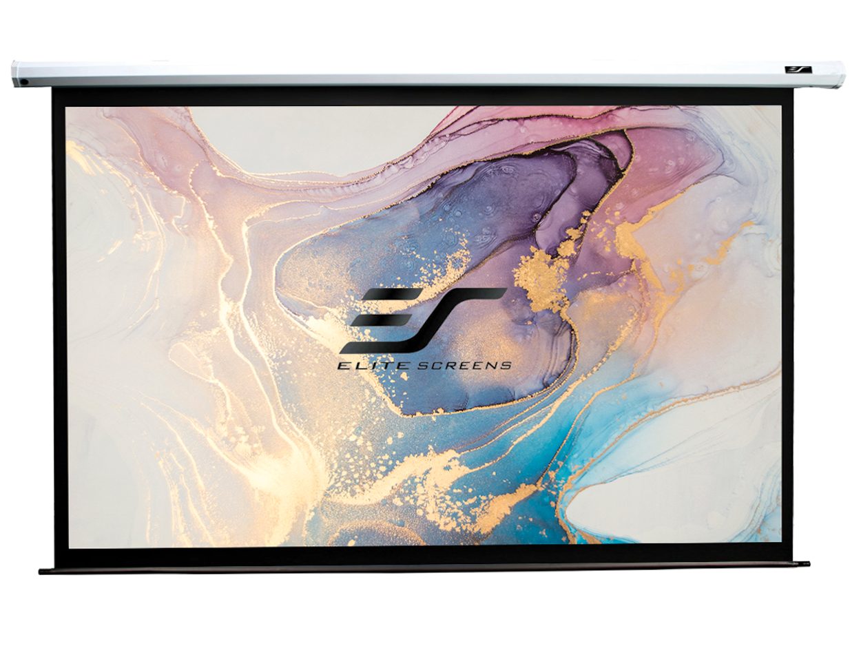 ELITE SCREENS SPECTRUM - MOTORLEINWAND Motorleinwand (Weiß / 16:9 / 186 x 105 (Vorlauf 20cm)-MaxWhite)