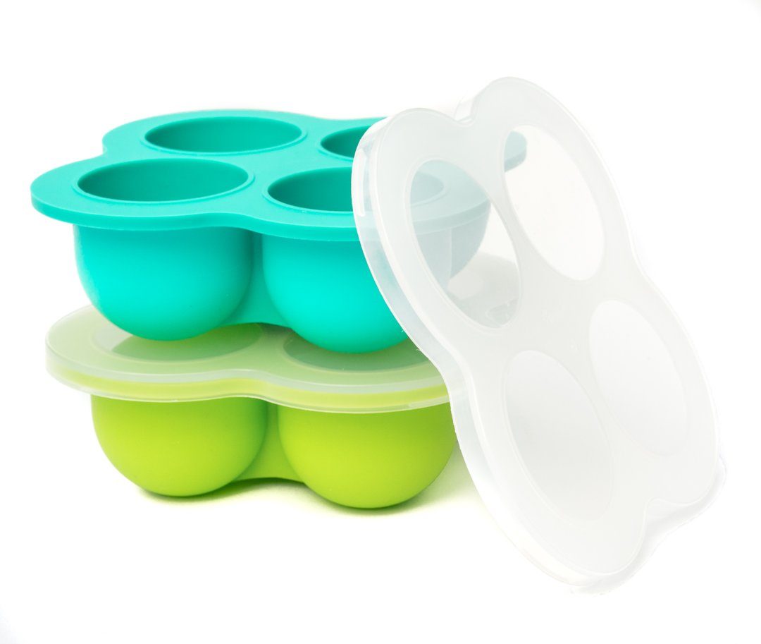 divata Eiswürfelform Mit Deckel, 2er Set FRIERies – Silikon Gefrierform Baby Nahrung