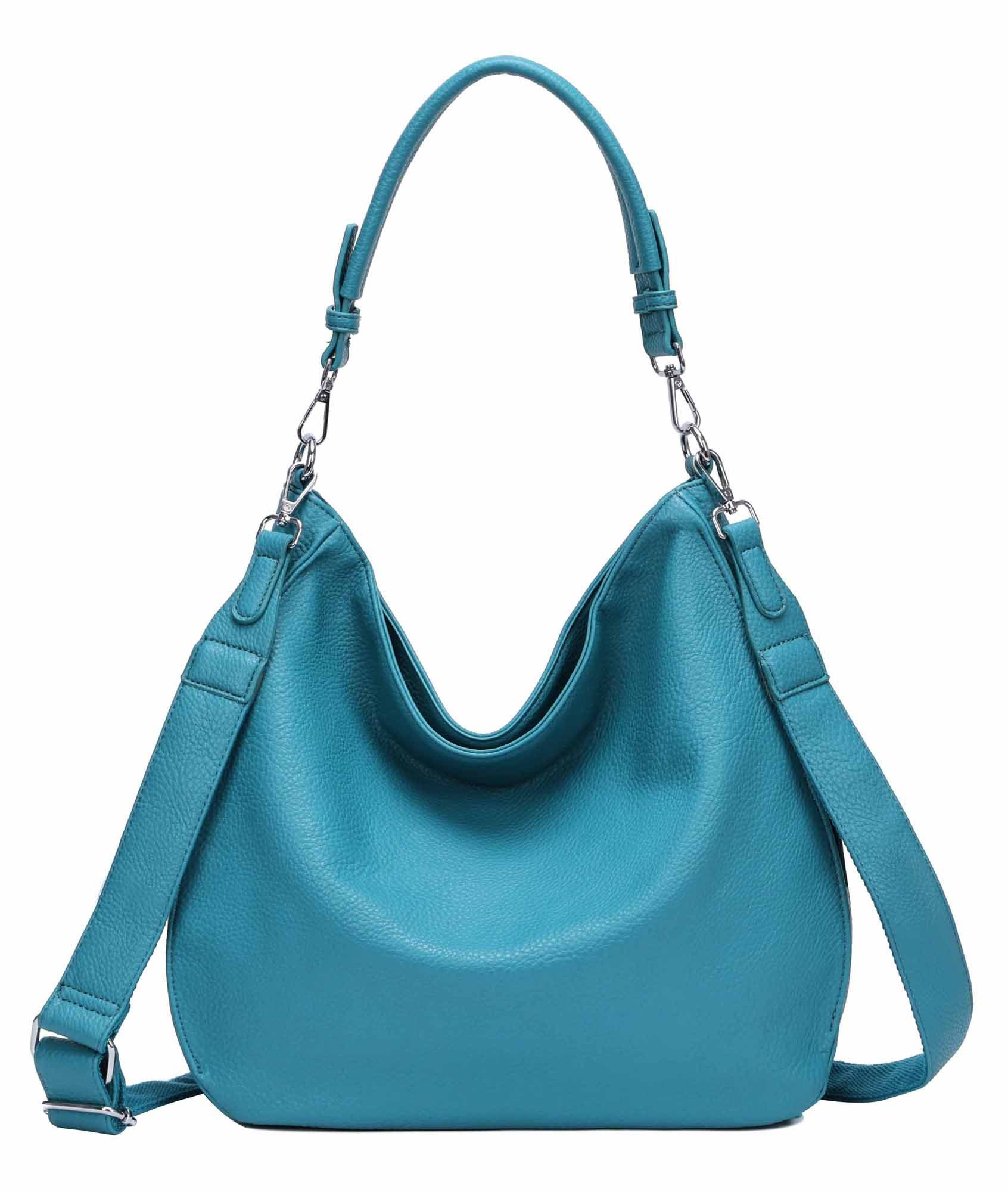 ITALYSHOP24 Schultertasche DAMEN TASCHE SHOPPER Hobo günstig online kaufen