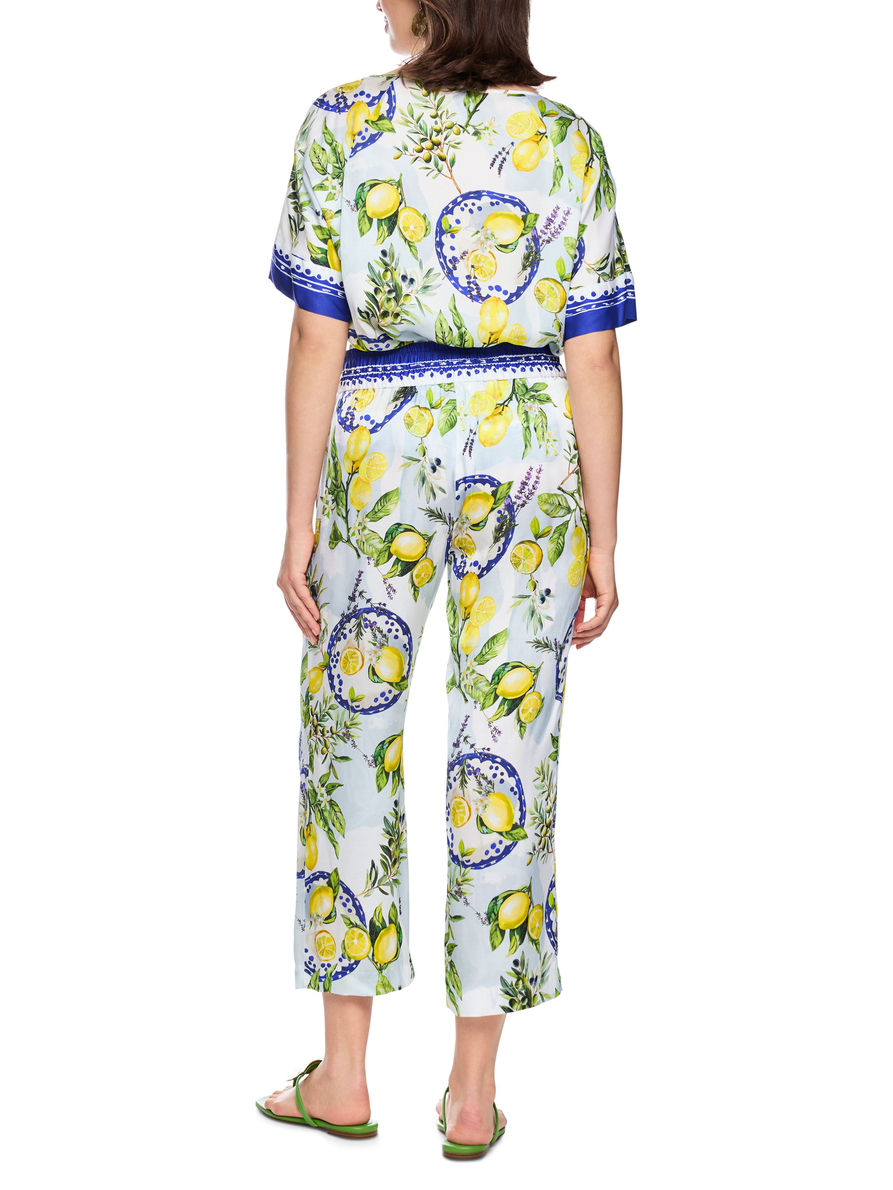 Marc Cain 7/8-Hose Amalfi Portofino Lemons Premium Damenmode bedruckt, Model: WASHINGTON