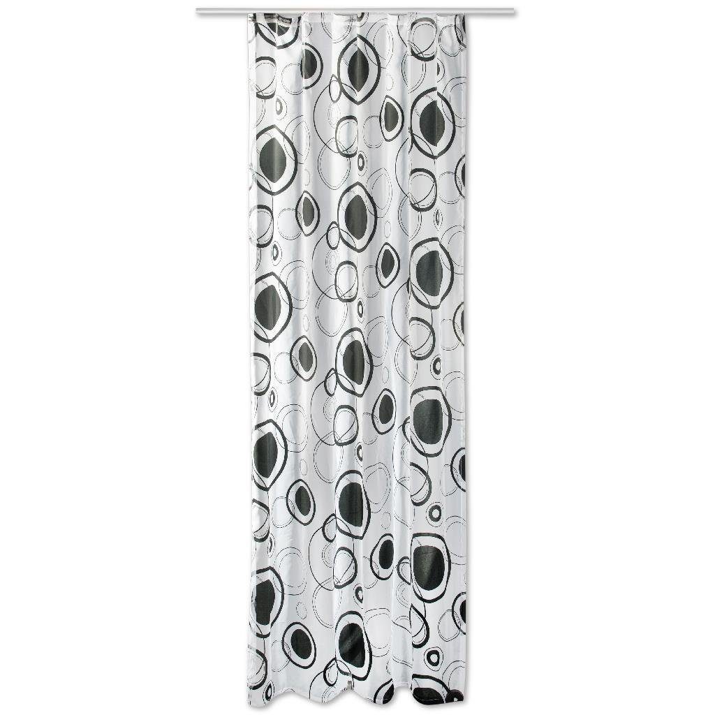 Vorhang, Arsvita, Kräuselband (1 St), Transparenter Dekoschal Schwarz/Weiß  mit Universalband 140cm x 245cm (BxL) online kaufen | OTTO