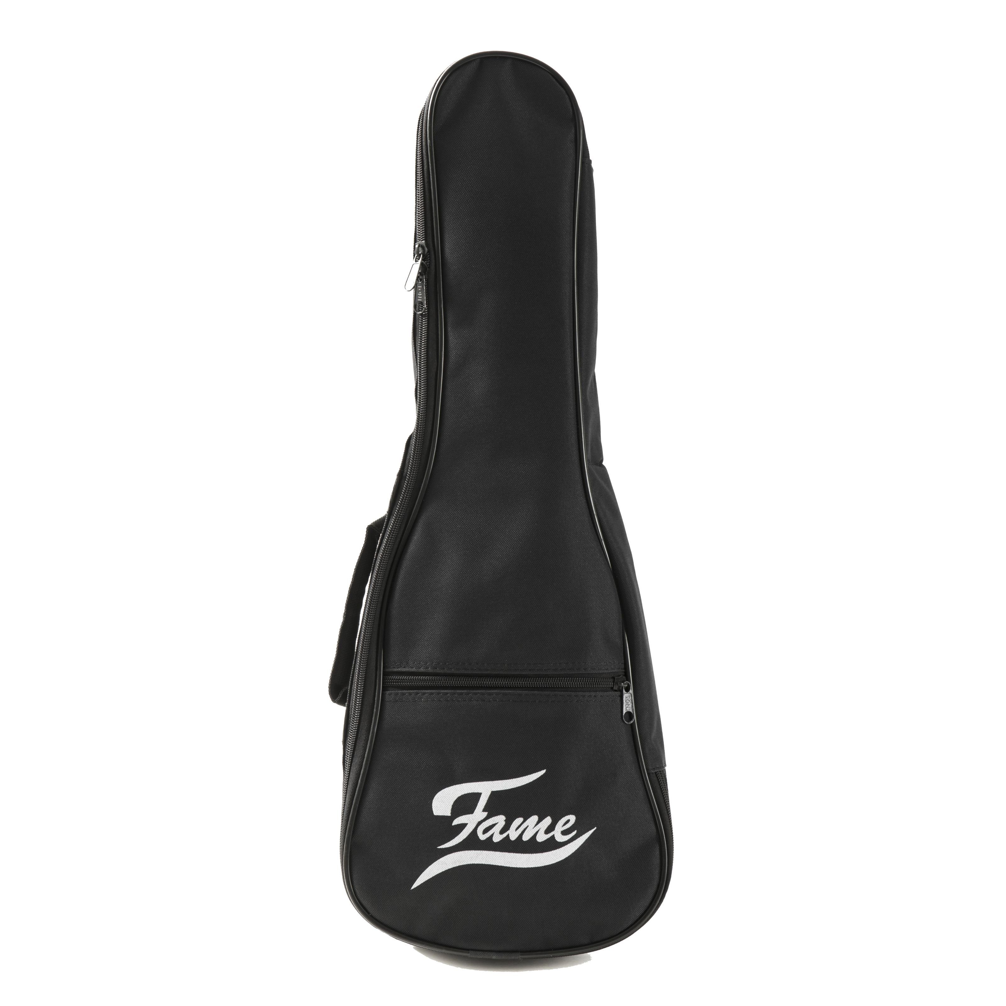 FAME Ukulelen-Koffer, Gigbag Ukulele Konzert, Wetterfeste Nylonbeschichtung, Polsterung