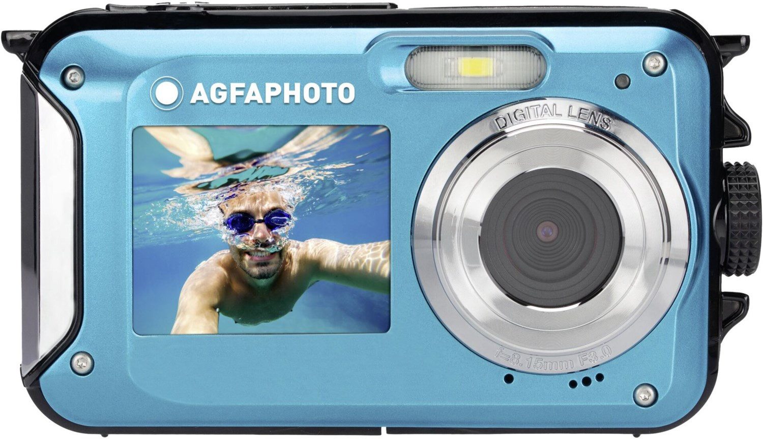 AgfaPhoto Realishot WP8000 - Digitale Kompaktkamera - blau Kompaktkamera (Wasserdicht bis 10m)