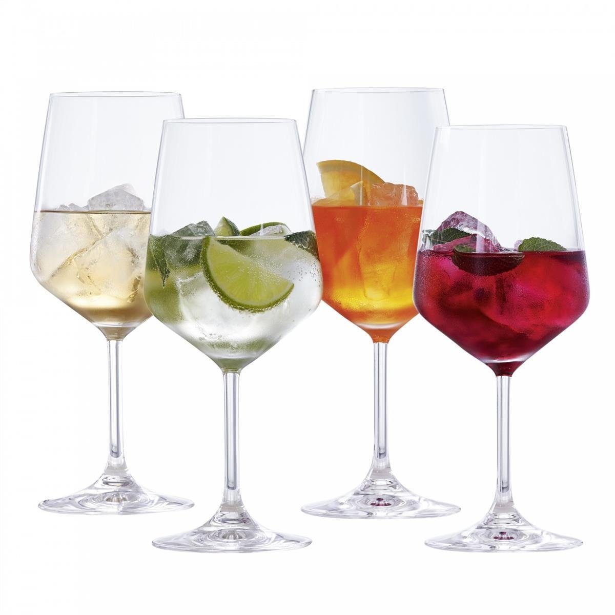 SPIEGELAU Cocktailglas Spiegelau Summer Drink 4-tlg Set Bonus Pack, Glas