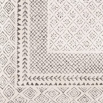 Teppich Skandi Design, Surya, rechteckig, Höhe: 14 mm, Boho Kurzflor Wohnzimmerteppich, Schlafzimmer, Beige