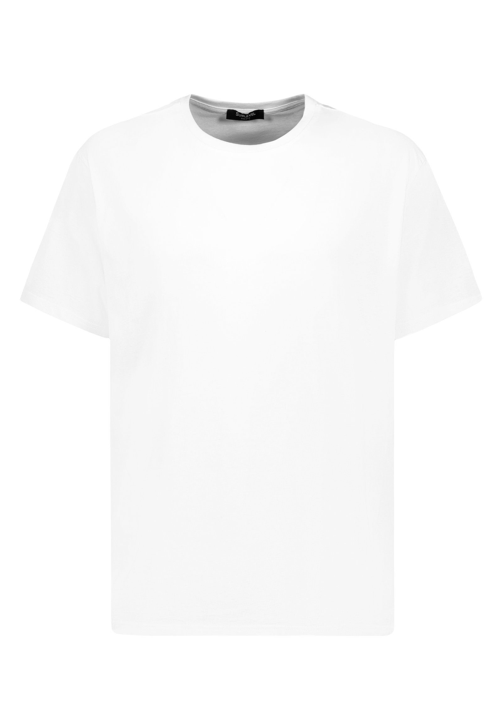 SUBLEVEL Rundhalsshirt T-Shirt mit Tarot-Print white