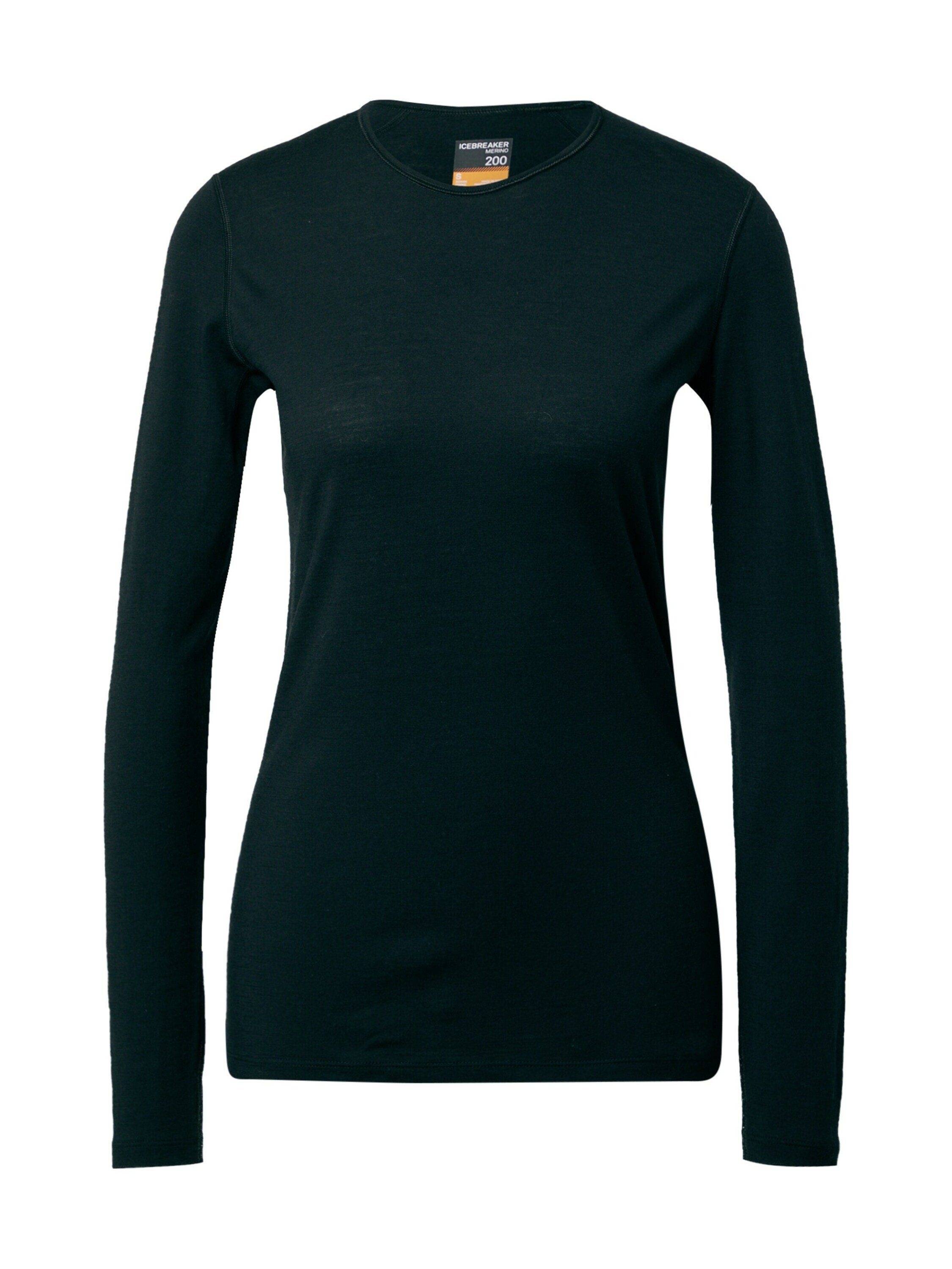 Details Icebreaker Plain/ohne Funktionsshirt (1-tlg) Black Oasis