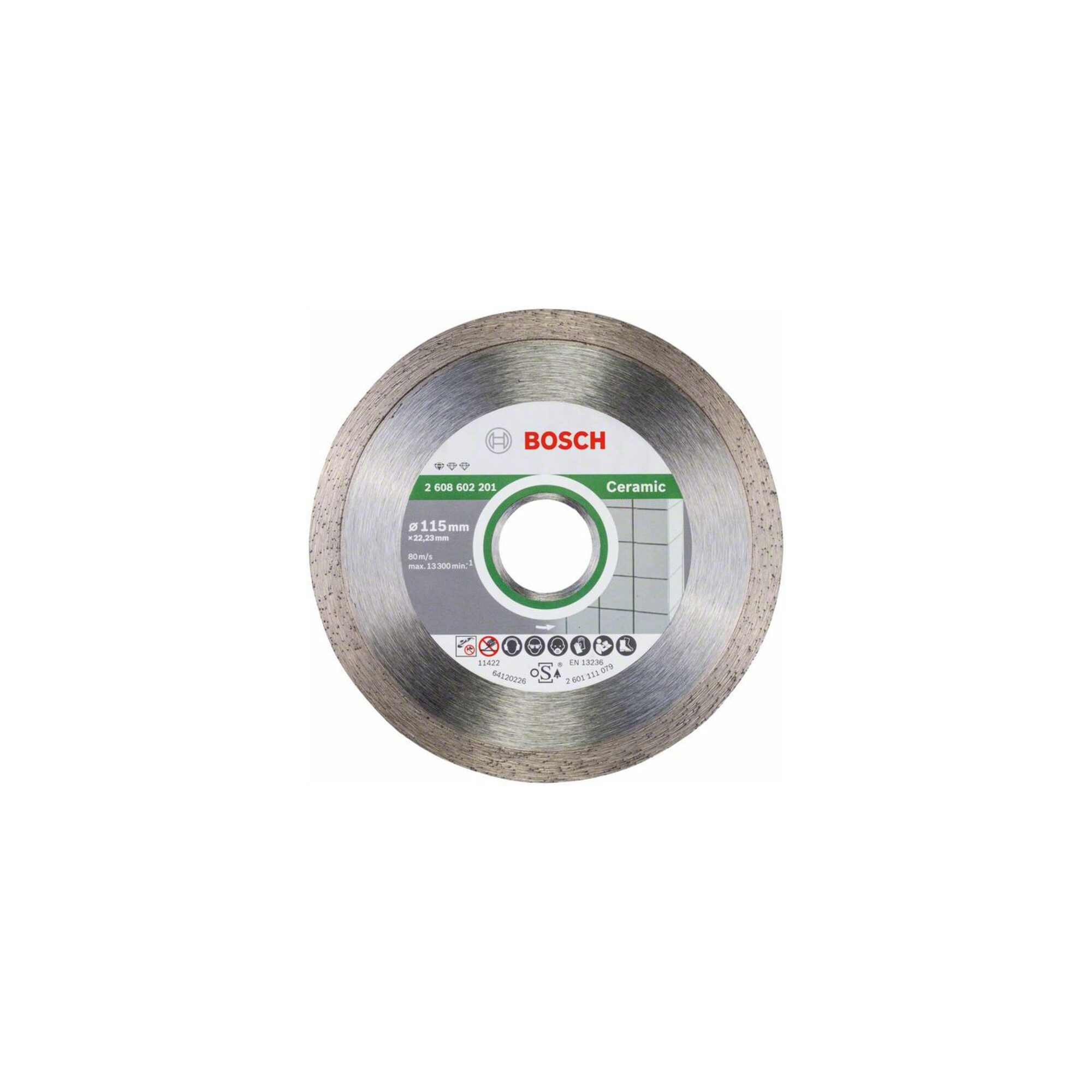 Bosch Professional Trennscheiben Bosch Diamanttrennscheibe Standard for Ceramic 115 x 22,23 x 1,6 x 7 m