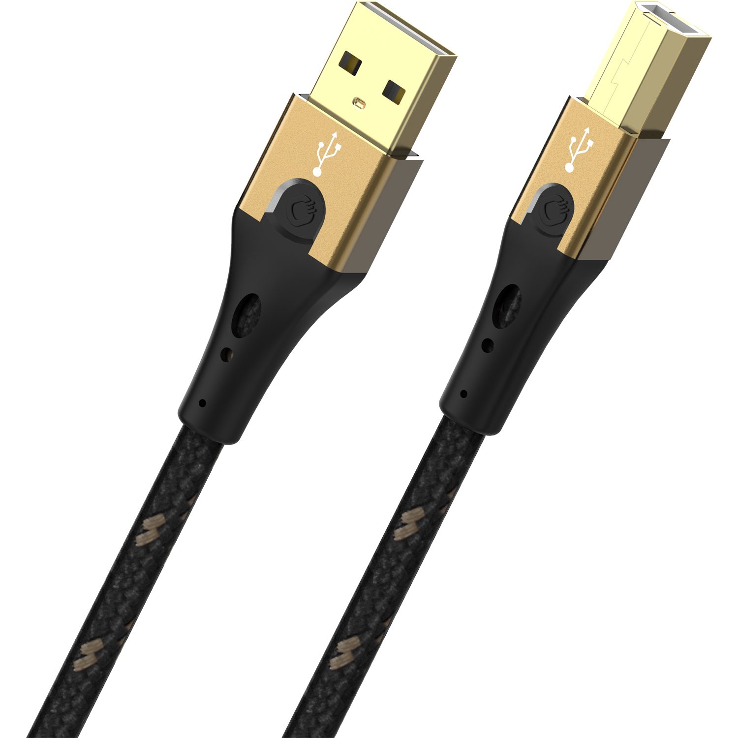 Oehlbach USB Primus B USB 2.0 Kabel Typ A auf Typ B USB-Kabel, USB 2.0 Typ-A, USB 2.0 Typ-B (500 cm), Daten- und Ladekabel, Nylonummantelung