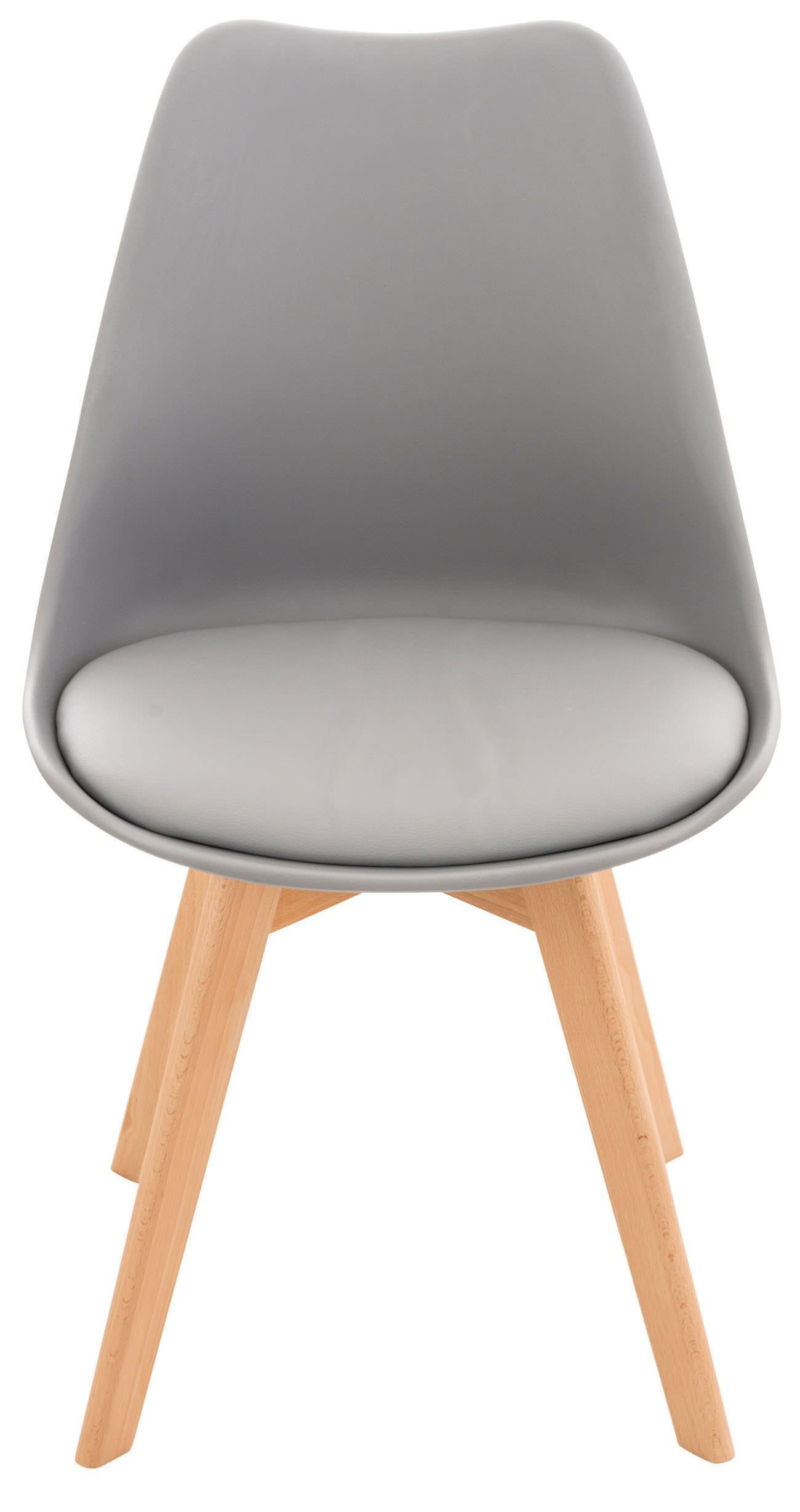 CLP Küchenstuhl Linares, mit Rückenlehne und Holzbeinen günstig online kaufen