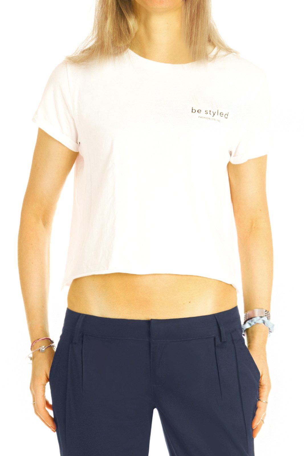 be styled Chinohose Tapered Stoffhose, Chino, Hüfthose mit Stretch - Damen - h20a-A – Bild 2 von 5