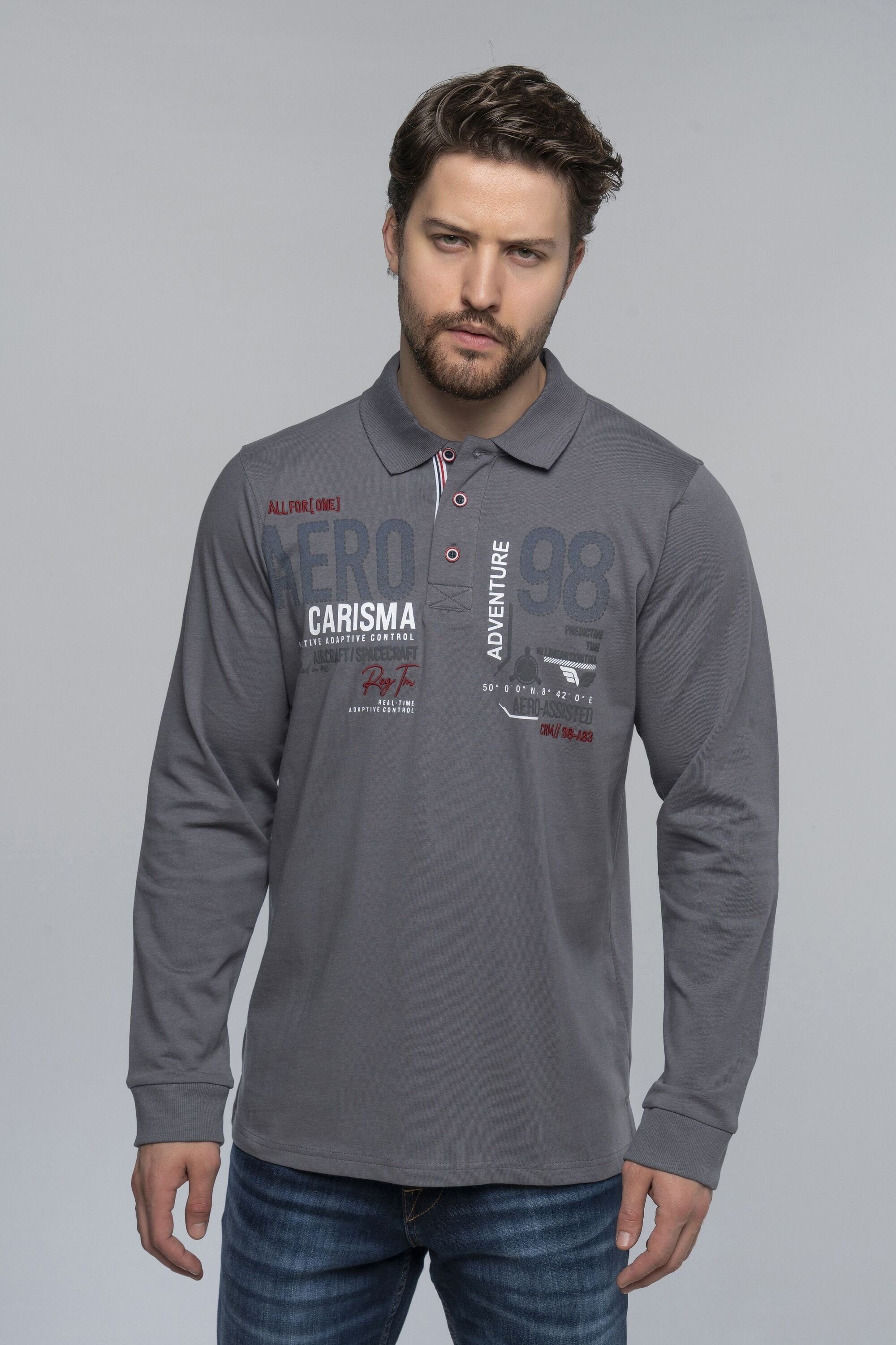CARISMA Poloshirt Premium Langarmpolo Grey | Poloshirts
