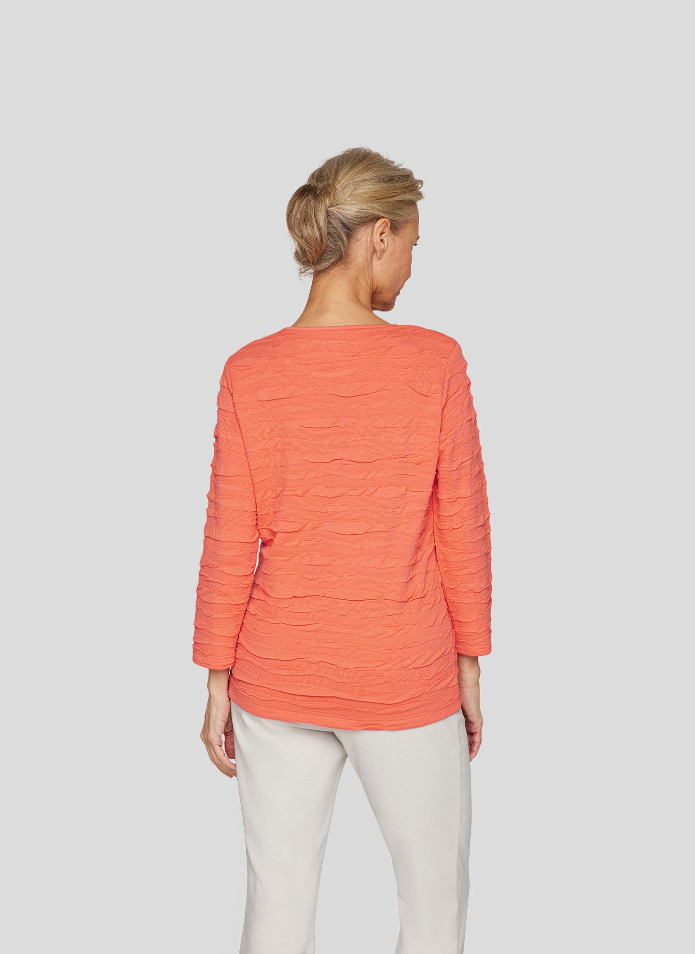Rabe 3/4-Arm-Shirt mit Strukturmuster günstig online kaufen