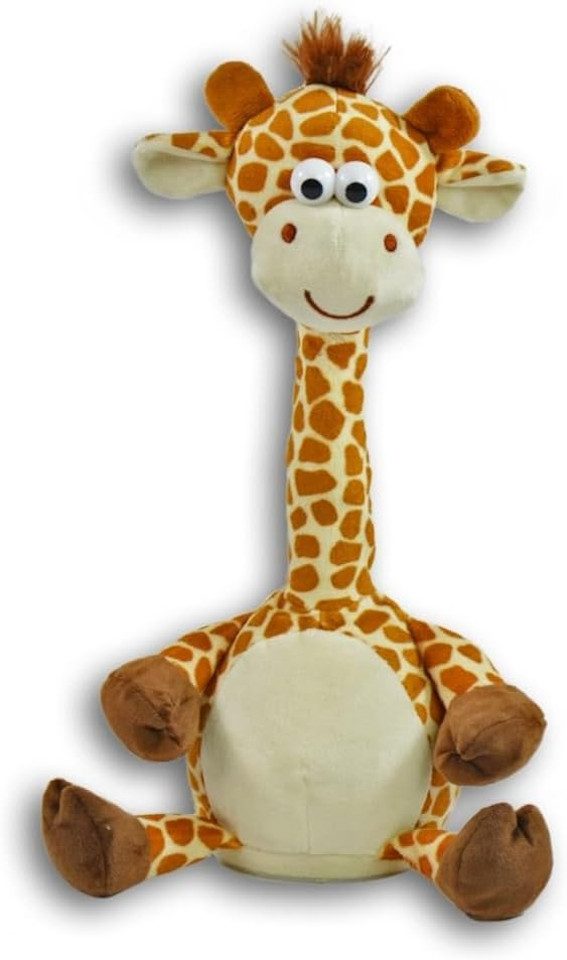 Kögler Plüschfigur Kögler Labertier Giraffe - "Gertrud" (1-St), Spricht nach und bewegt sich beim Wiedergeben.
