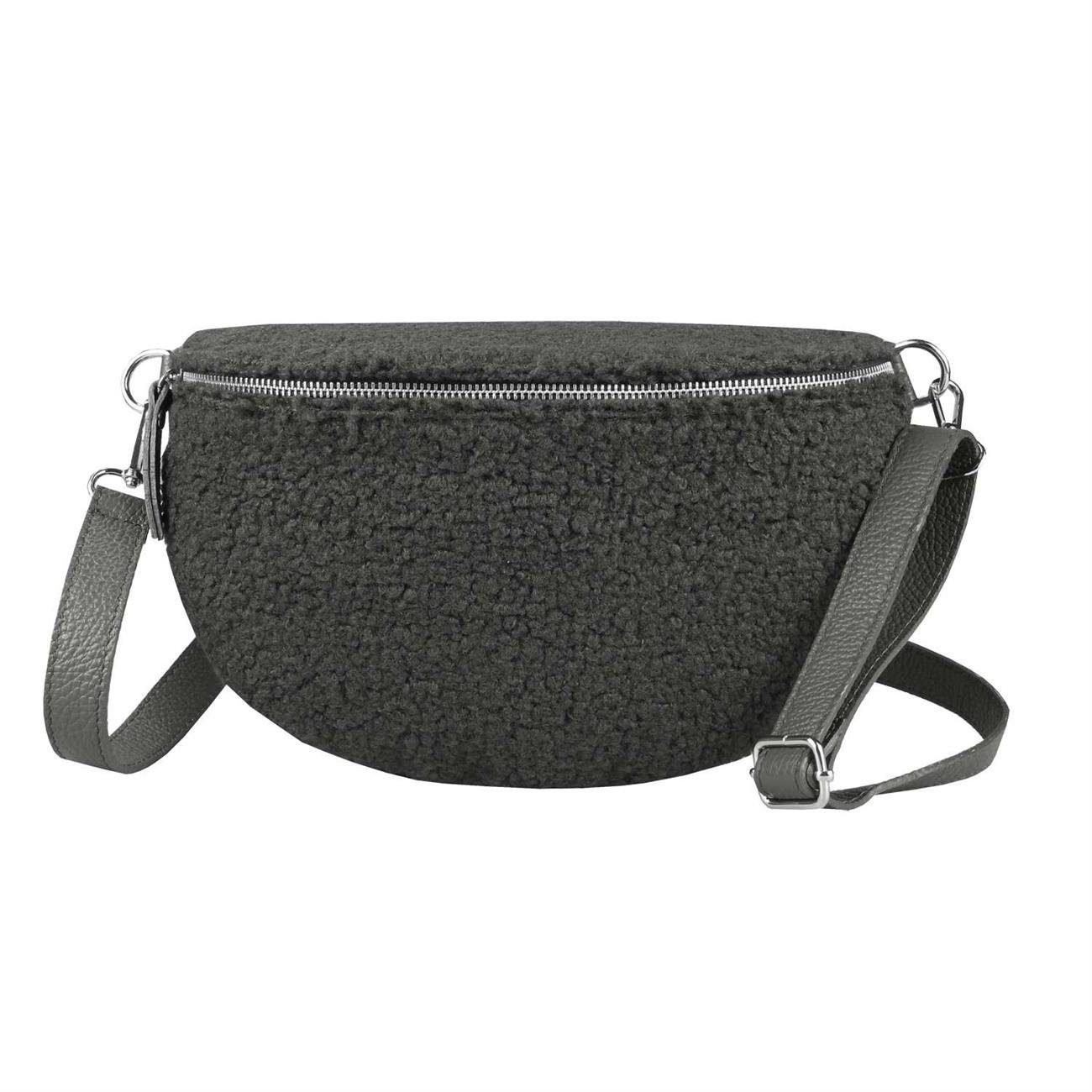 ITALYSHOP24 Bauchtasche Damen Teddyfell Tasche CrossBody günstig online kaufen