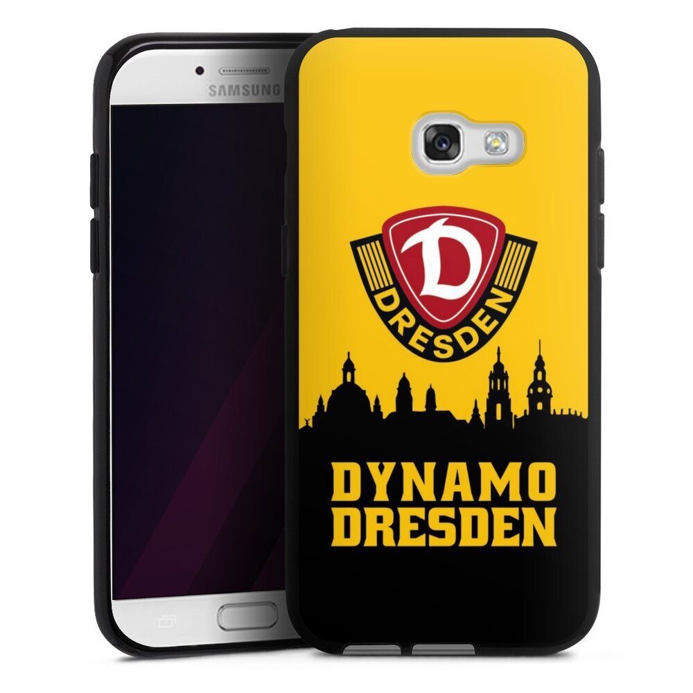 DeinDesign Handyhülle SG Dynamo Dresden Skyline SGD Dynamo Silhouette Dresden, Samsung Galaxy A5 Duos (2017) Silikon Hülle Bumper Case