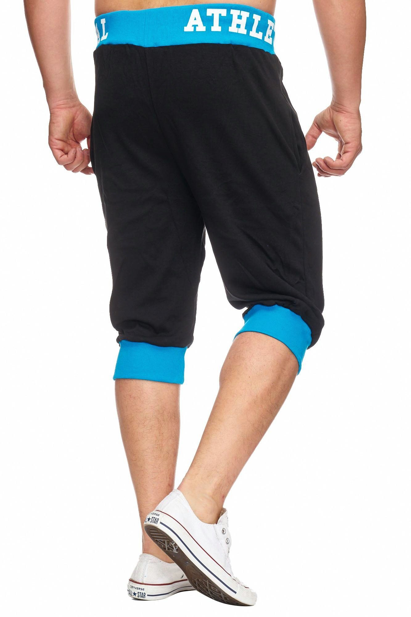 L.gonline Sweatshorts Herren Shorts, Bermudas, Hose, York Blau New Bermudas, (Shorts, aus 569 1-tlg) Baumwolle Schwarz Caprihose, reiner Kurze