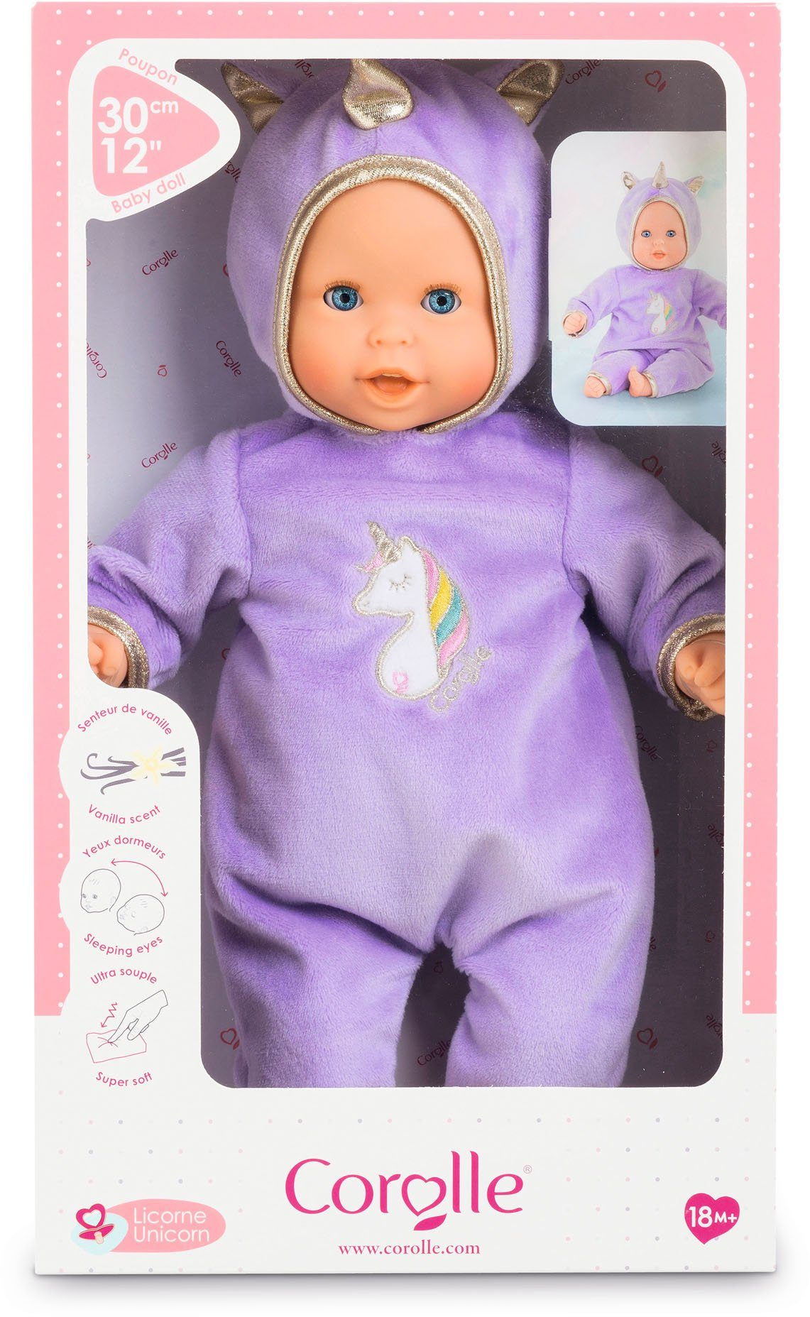 Image of Corolle® Babypuppe »Mon premier poupon, Calin Einhorn«, mit Vanilleduft