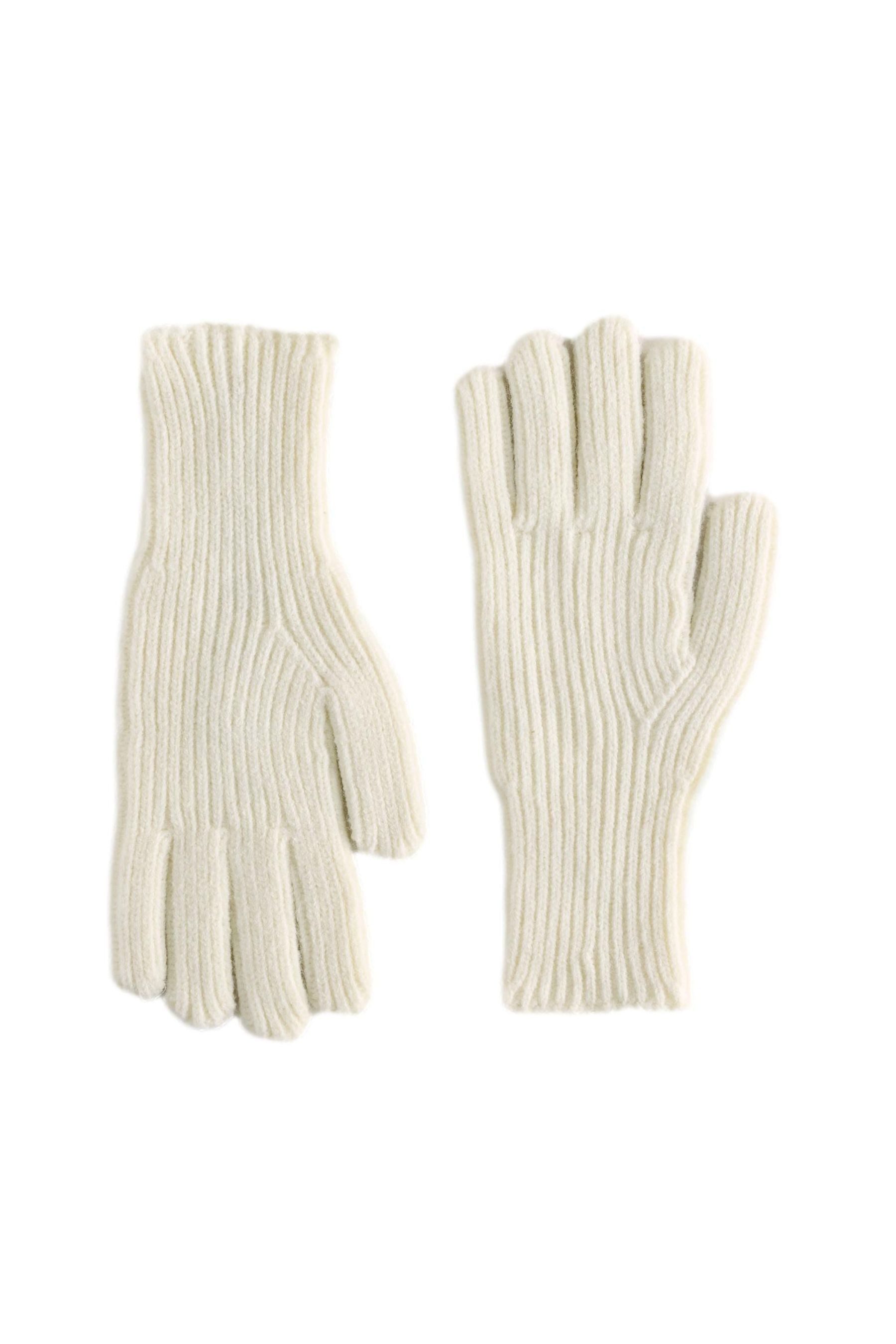 Next Strickhandschuhe Gerippte Strickhandschuhe (1-St)