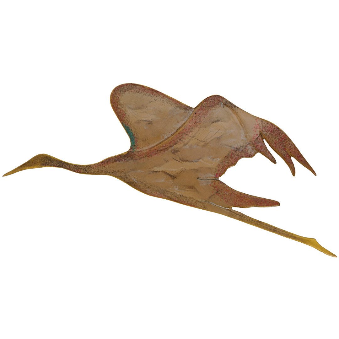 abc HOME Wanddekoobjekt Wanddeko Kranich, Metall, zwei Varianten günstig online kaufen