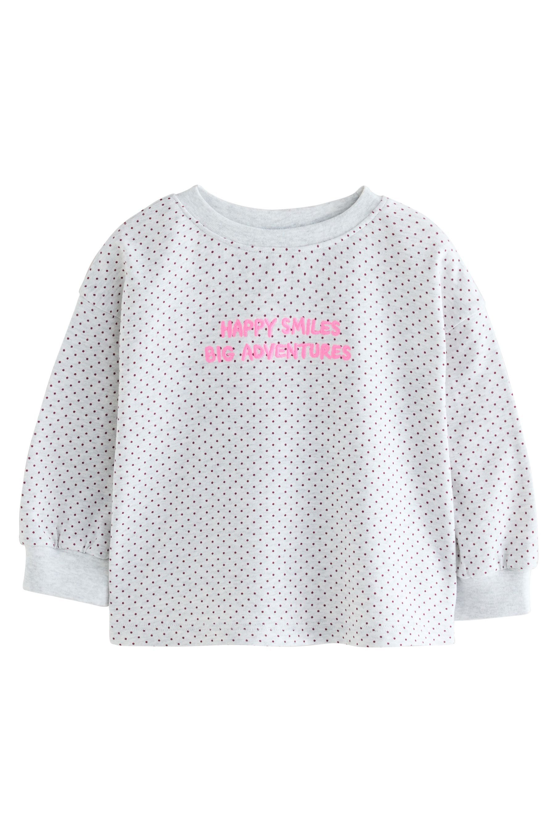 Next Langarmshirt Langarmoberteil mit Slogan (1-tlg)
