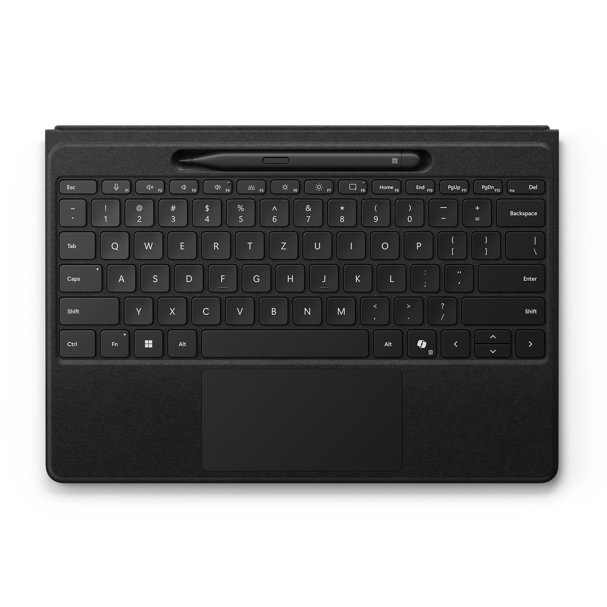 Microsoft 8YU-00006 Tastatur (Flexible 2-in-1 Alcantara®-Tastatur für Surface Pro)