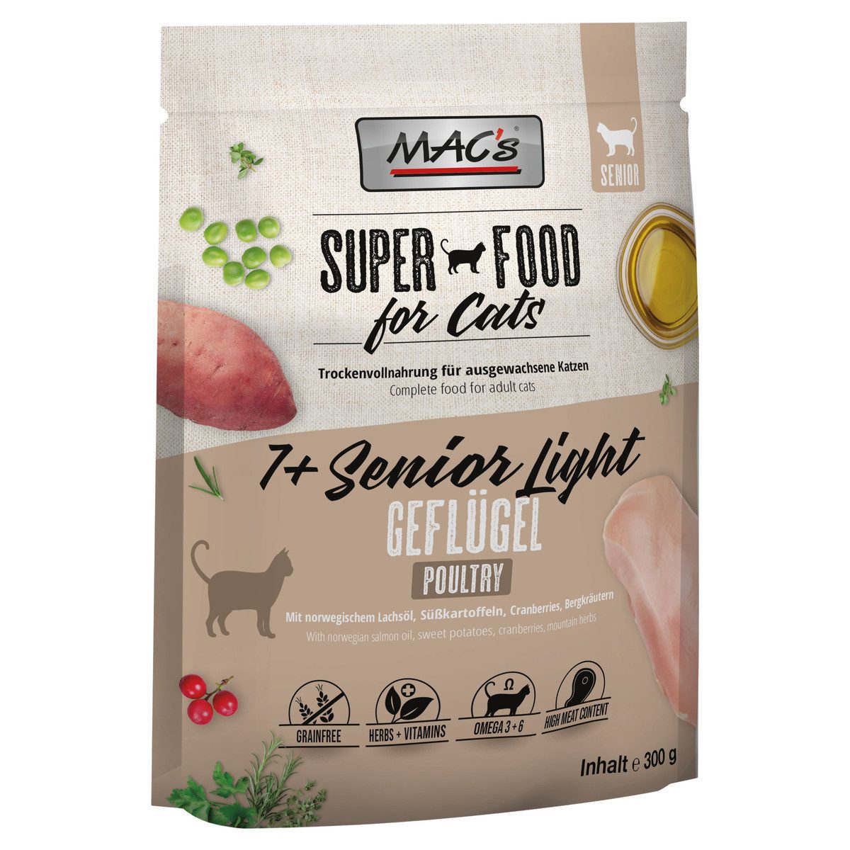 MAC'S 7+ Senior/Light mit Geflügel 300 g