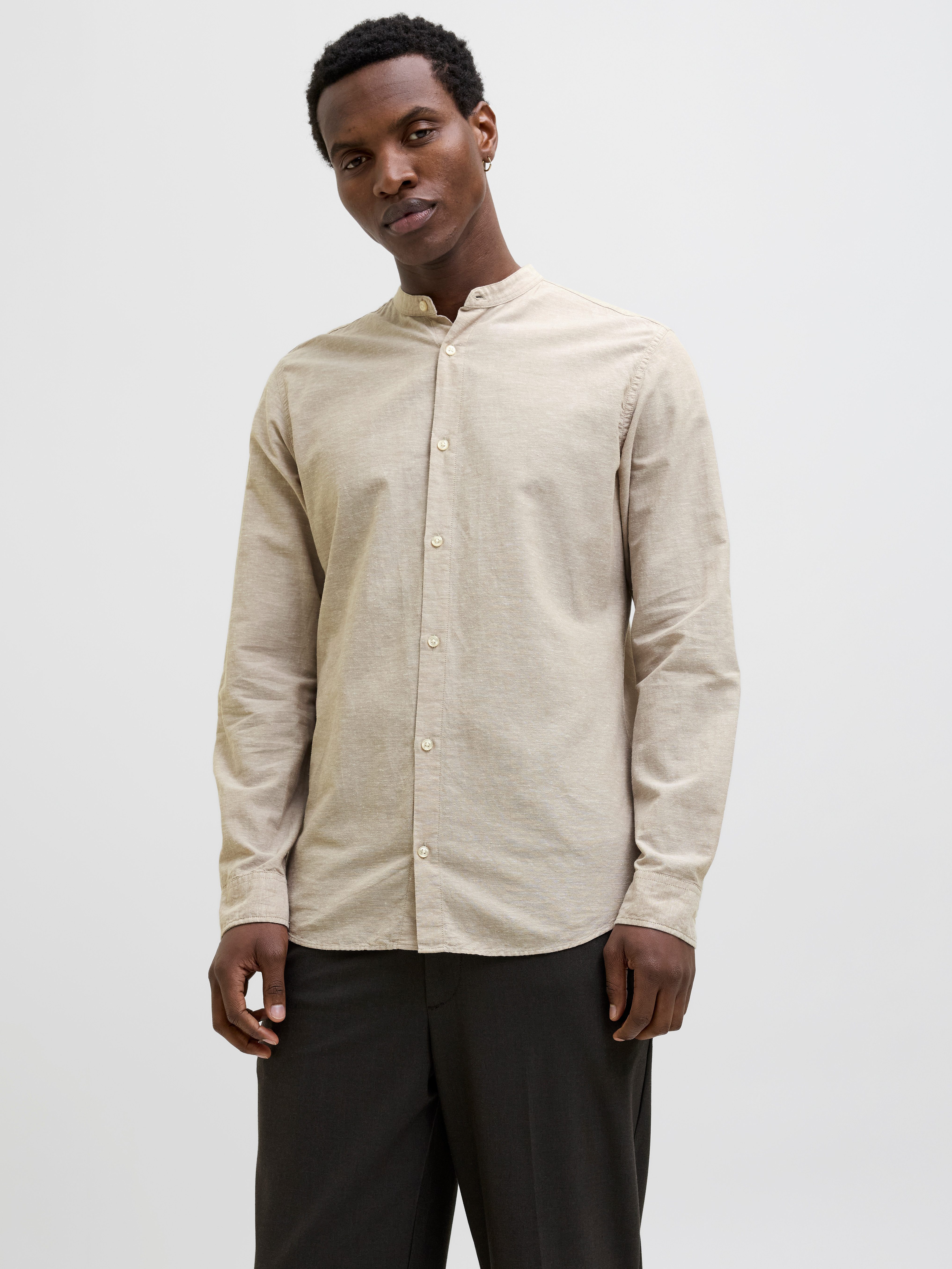 Jack & Jones Langarmhemd JJEBREEZE BAND günstig online kaufen