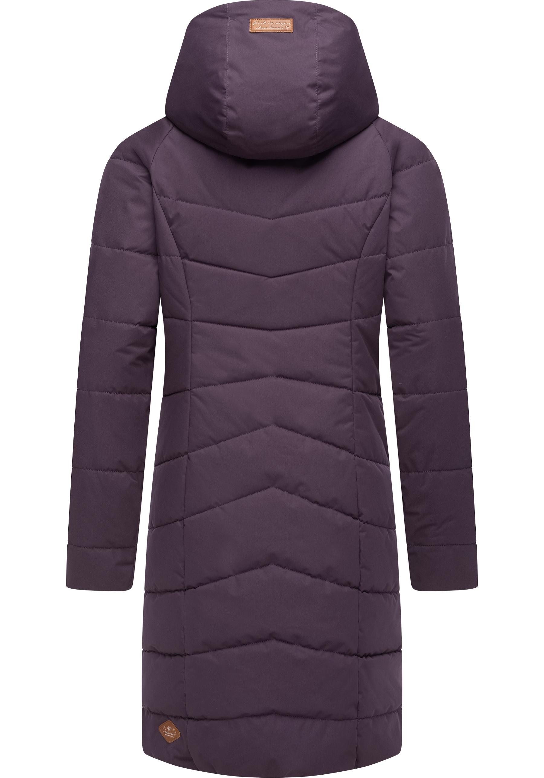 Ragwear Steppmantel Dizzie Coat Wasserdichter Winterparka mit gefütterter Kapuze