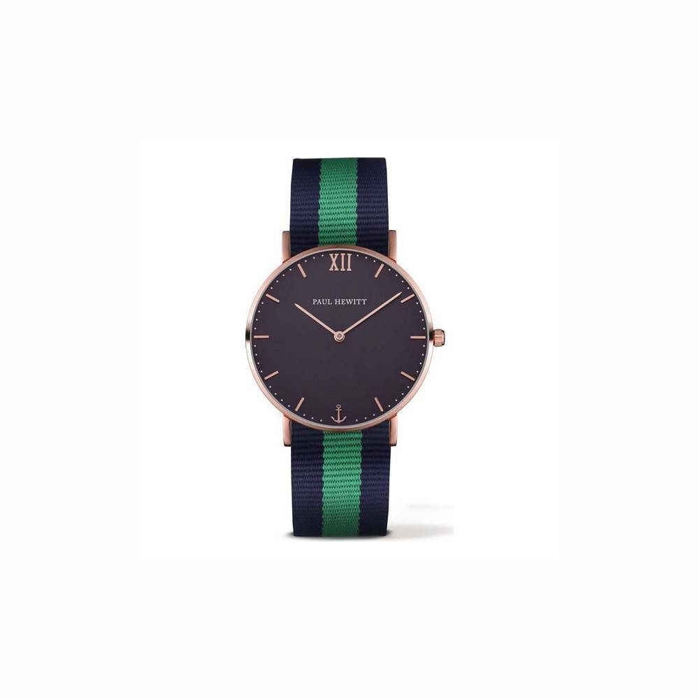 PAUL HEWITT Quarzuhr Paul Hewitt Unisex-Uhr PH-SA-R-ST-B-NG-20 Nylon Blau 39mm Quarzarmband