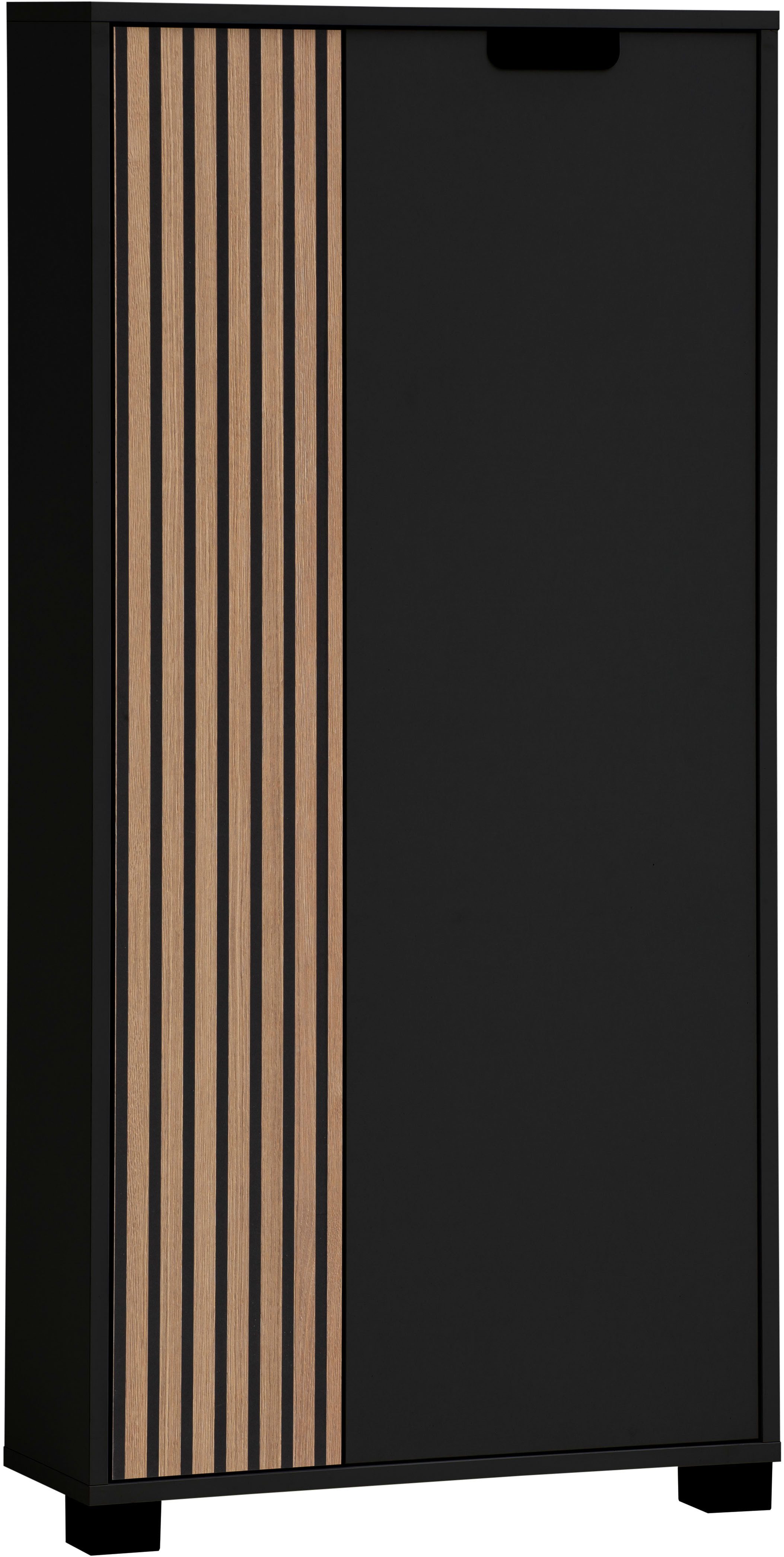Schildmeyer Unterschrank Ryker Unterschrank, Breite 59 cm (1-St) Tür links in Akustik-Optik - Breite: 19,5 cm, rechts: 36,1 cm