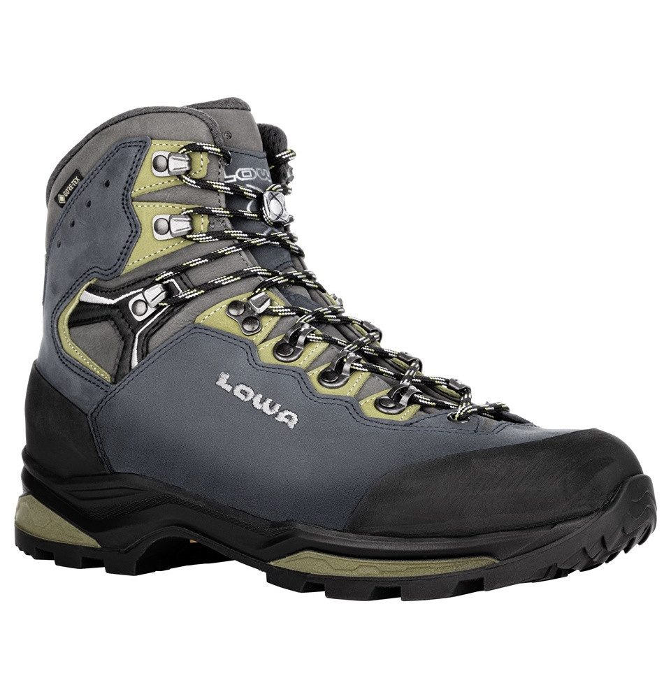 Lowa Camino Evo GTX (Trekking, Nubukleder, wasserdicht) 2024 stahlblau/kiwi günstig online kaufen