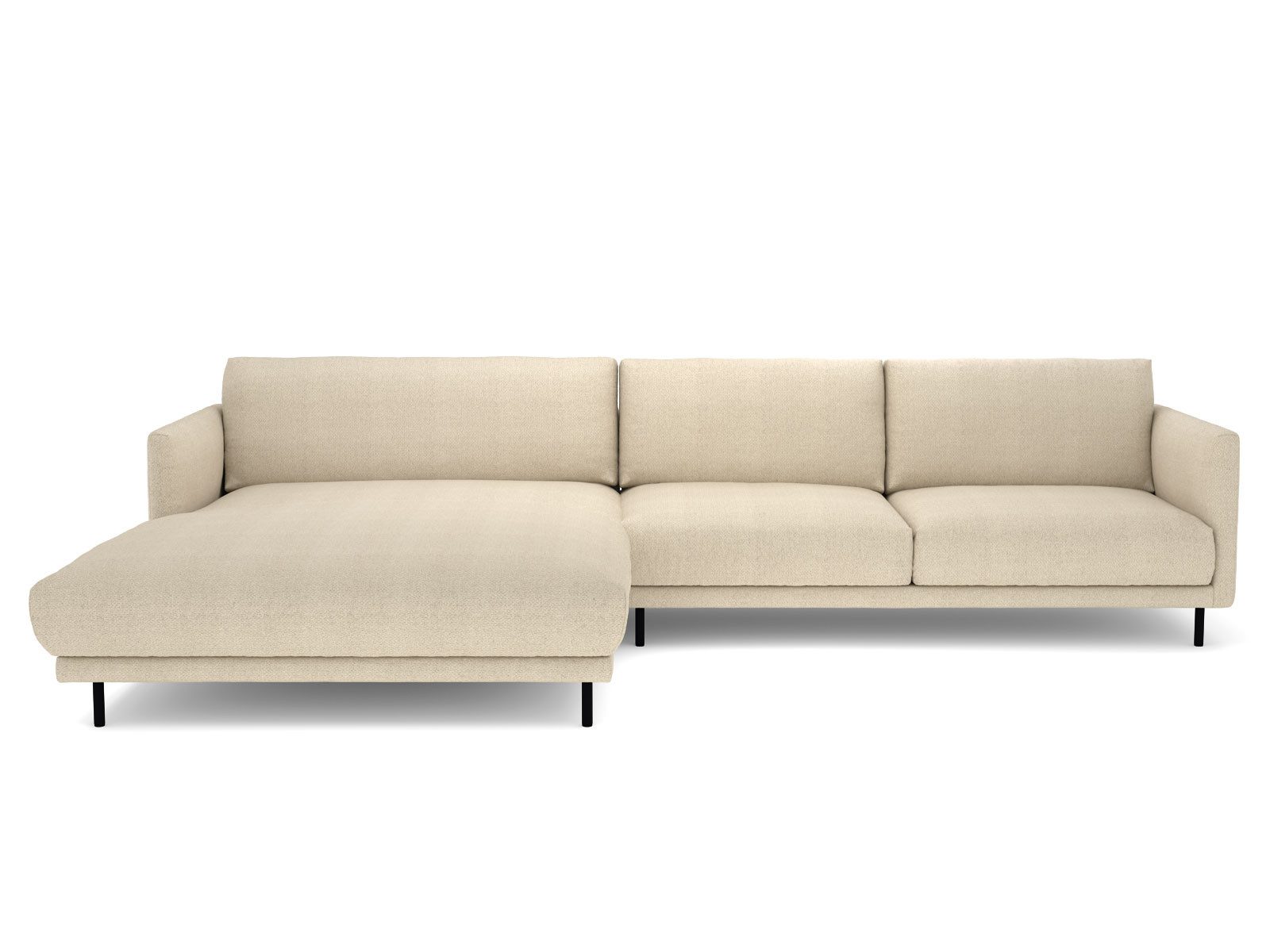 Rolf Benz Ecksofa Ecksofa Rolf Benz freistil 133 links Stoff Hellelfenbein