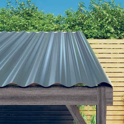 vidaXL Deckenplatten Dachpaneele 36 Stk. Pulverbeschichteter Stahl Grau 60x36 cm, (36-tlg)