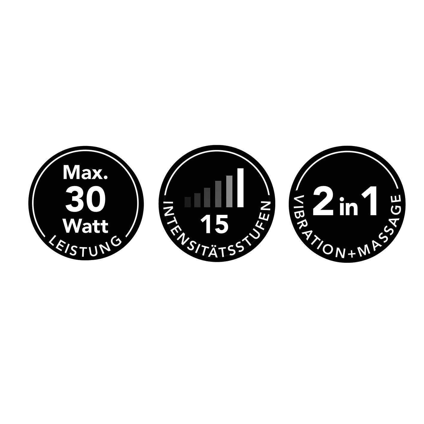 MAXXMEE Vibrationsplatte, 30 W, 15 Training Massage in Orange & Intensitätsstufen