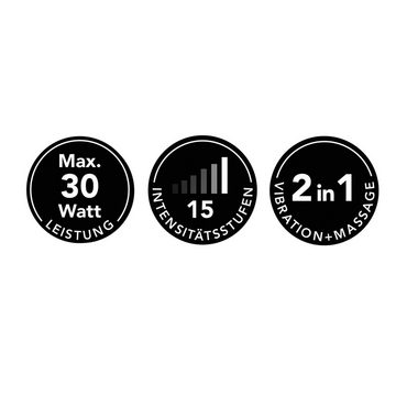 MAXXMEE Vibrationsplatte, 30 W, 15 Intensitätsstufen, Training & Massage in Orange