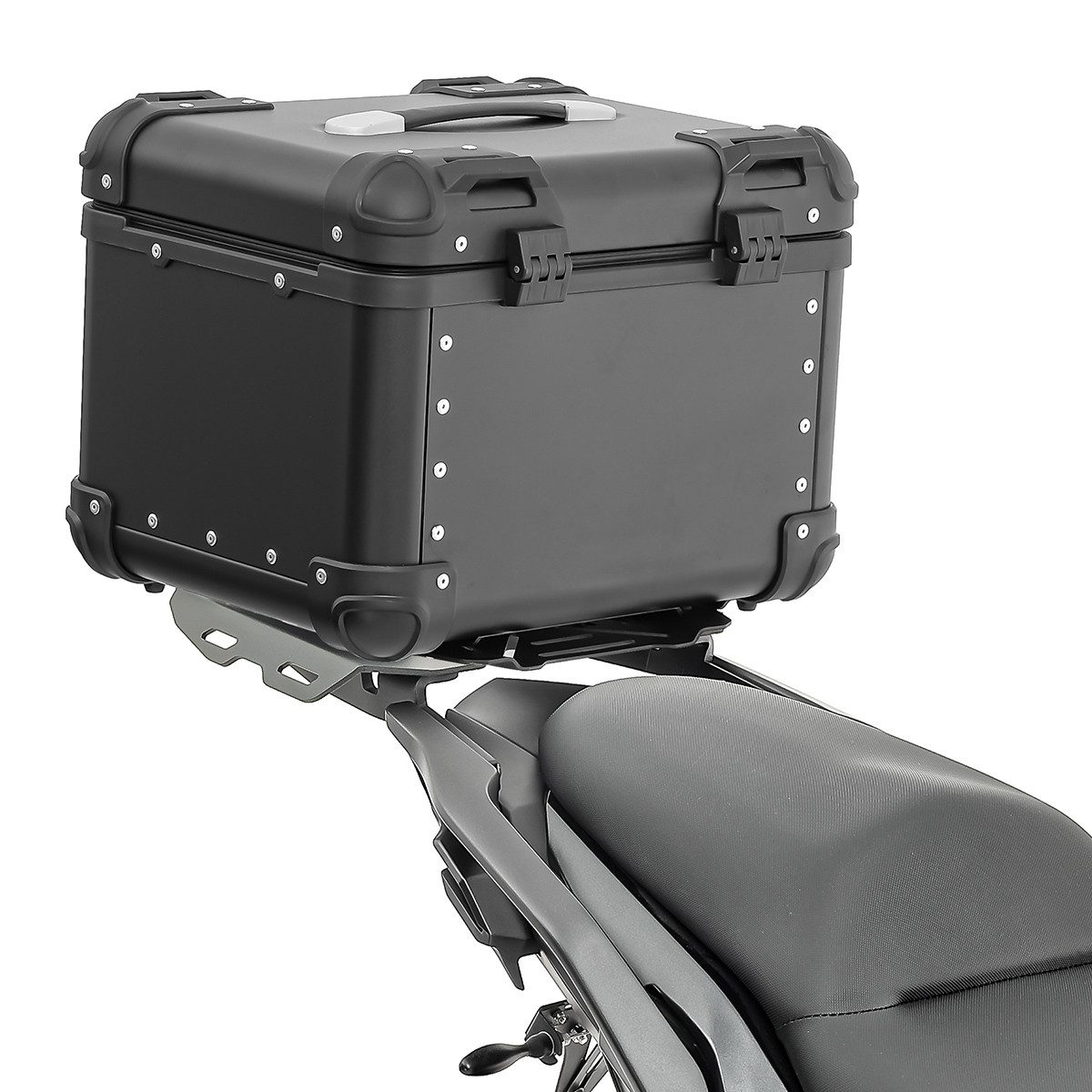 Bagtecs Topcase Set Alu Topcase + Gepäckbrücke für Kawasaki Versys 650 14-25 XS45 schw