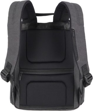 travelite Rucksack Meet, 41 cm, anthrazit, Arbeitsrucksack Schulrucksack 15,6-Zoll Laptopfach Volumenerweiterung